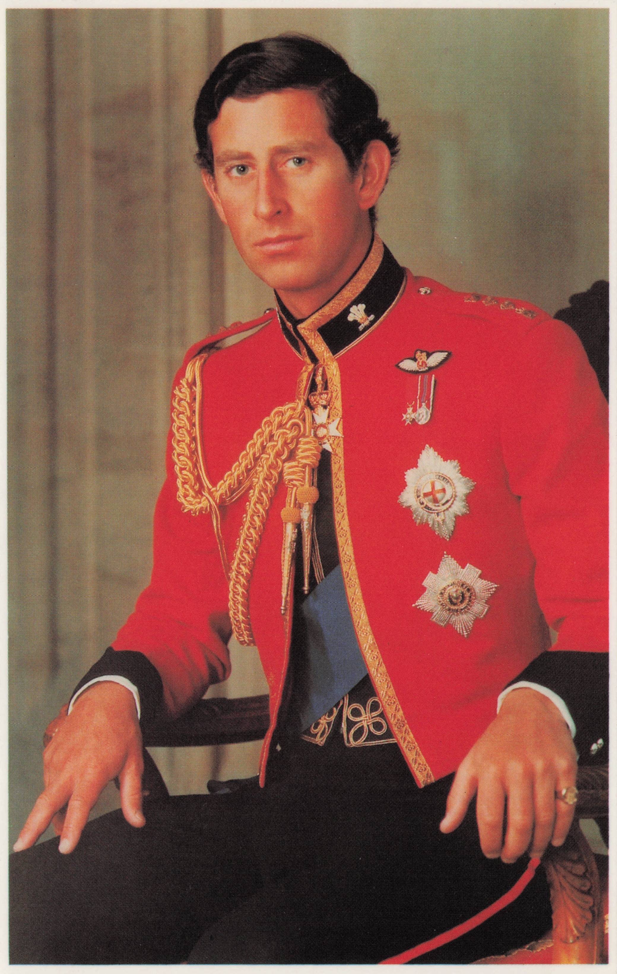 Prince Charles at Colonel Of The Royal Welsh Wales Guards 1981 Uniform Postcard