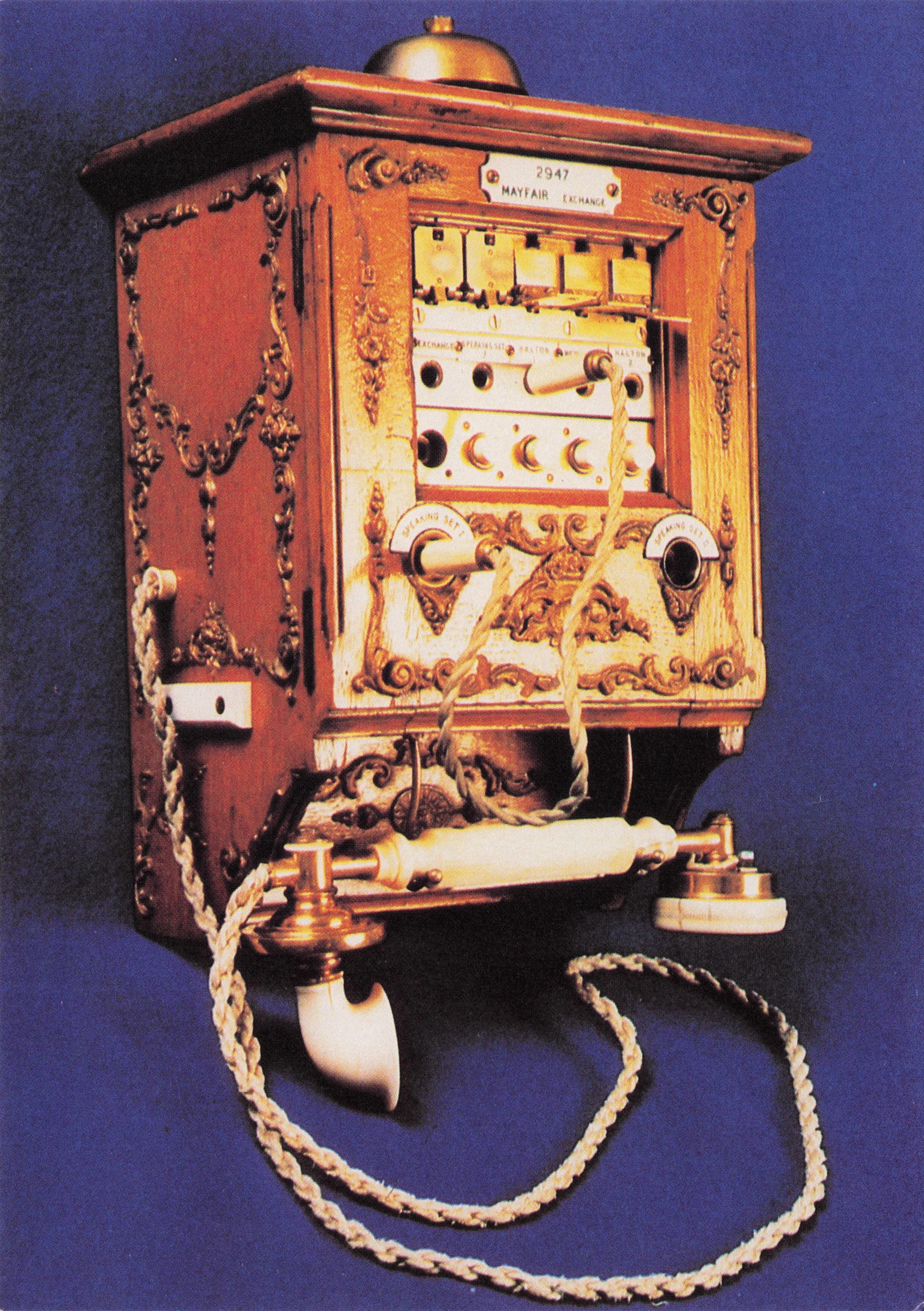 Rothschild Family Antique Telecommunications Switchboard Phone Old Postcard