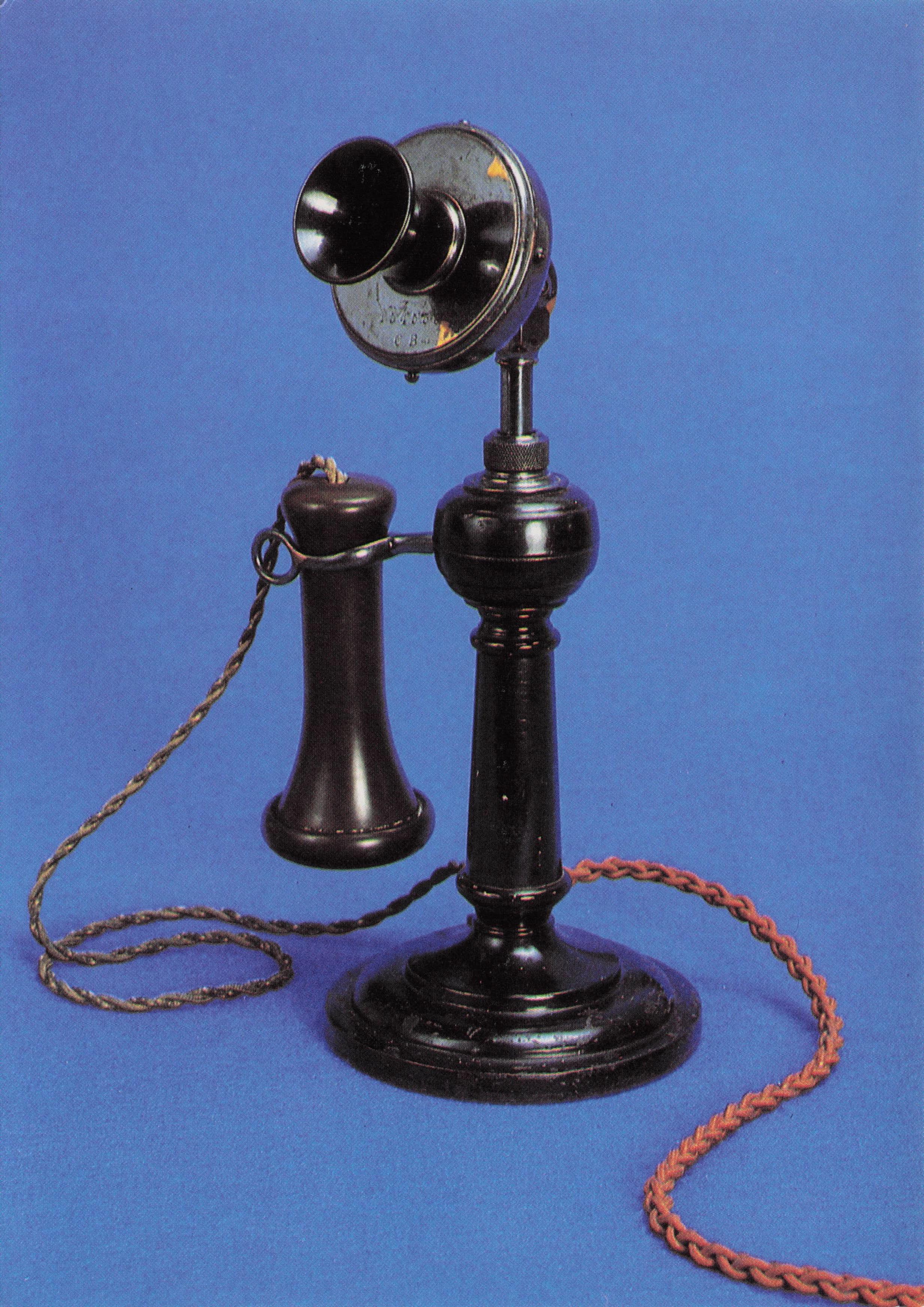 Candlestick Antique Telephone Postcard