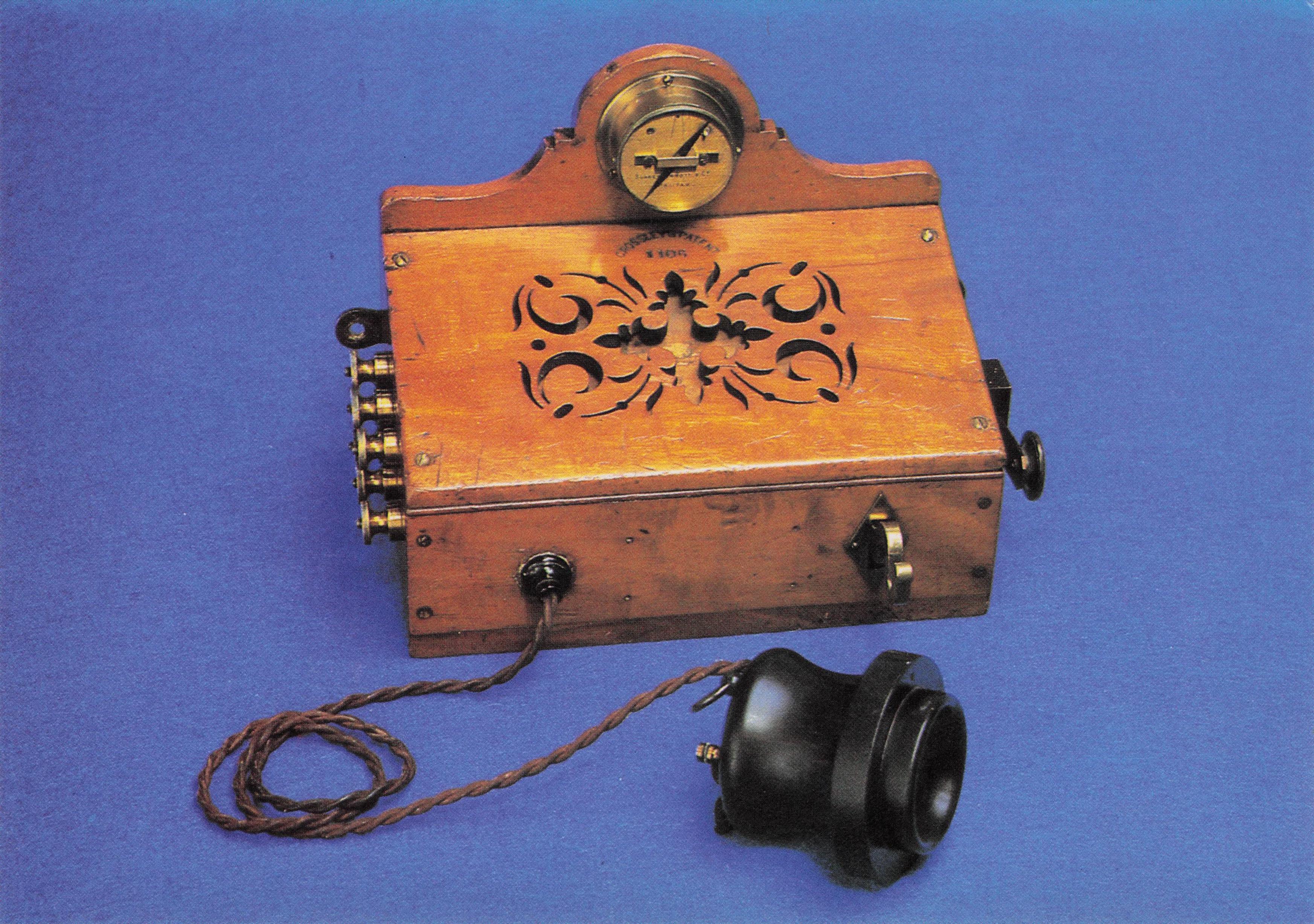 First Victorian 1878 Antique Telephone For British Post Office Postcard