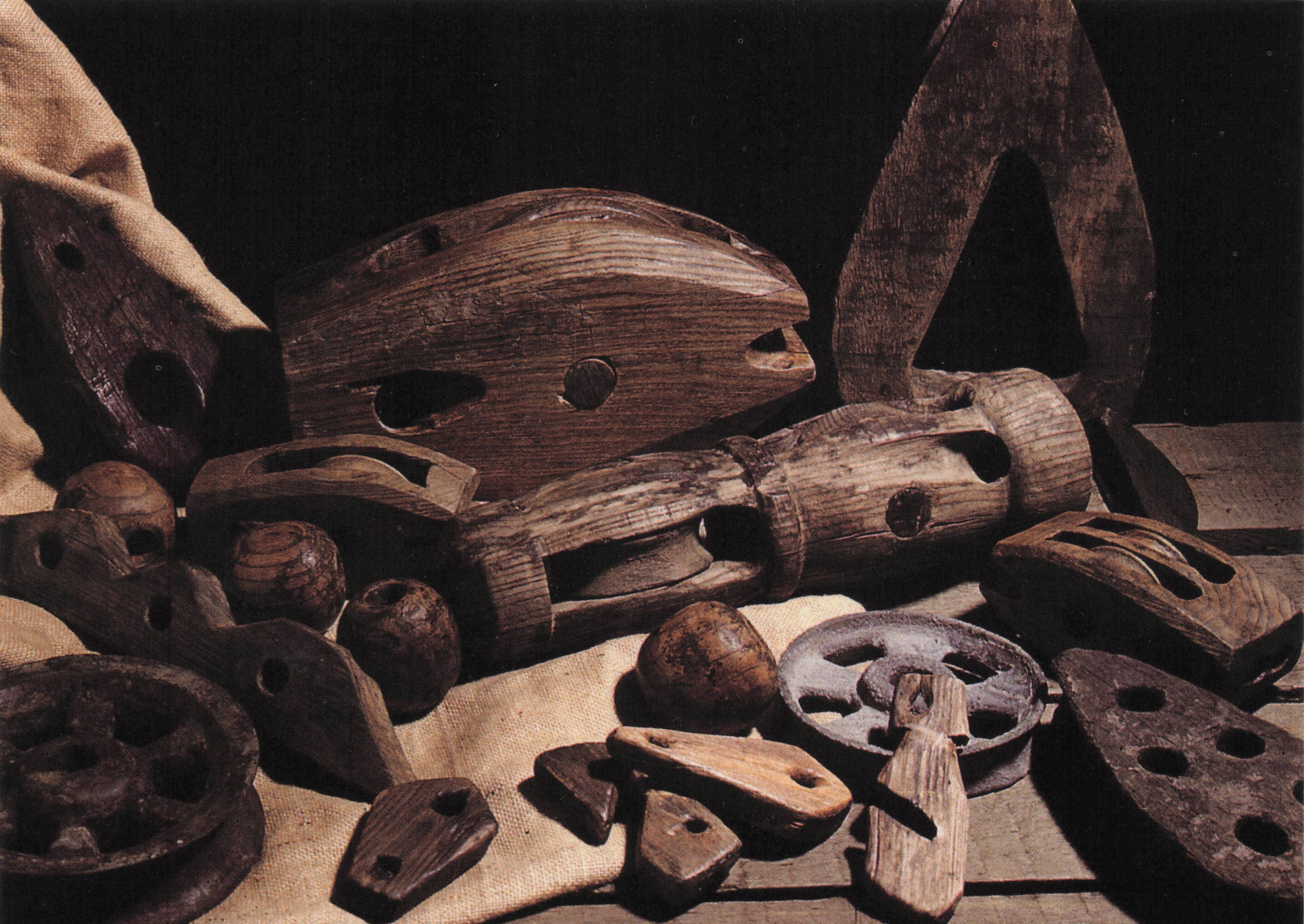 Mary Rose Ship Antique Rigging Elements Nautical Artefacts Postcard