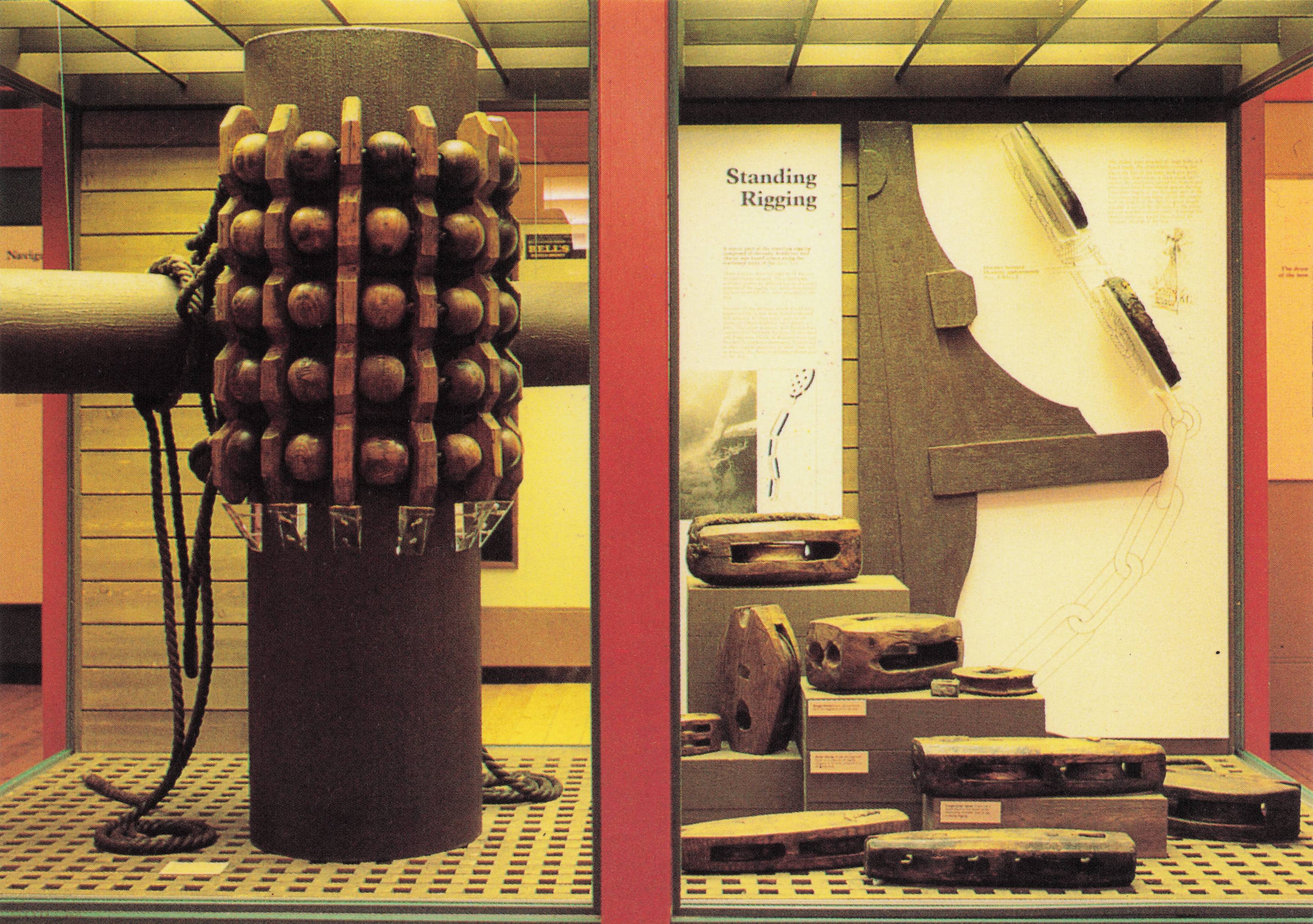 The Rigging Display in the Mary Rose Ship Portsmouth Hampshire Postcard