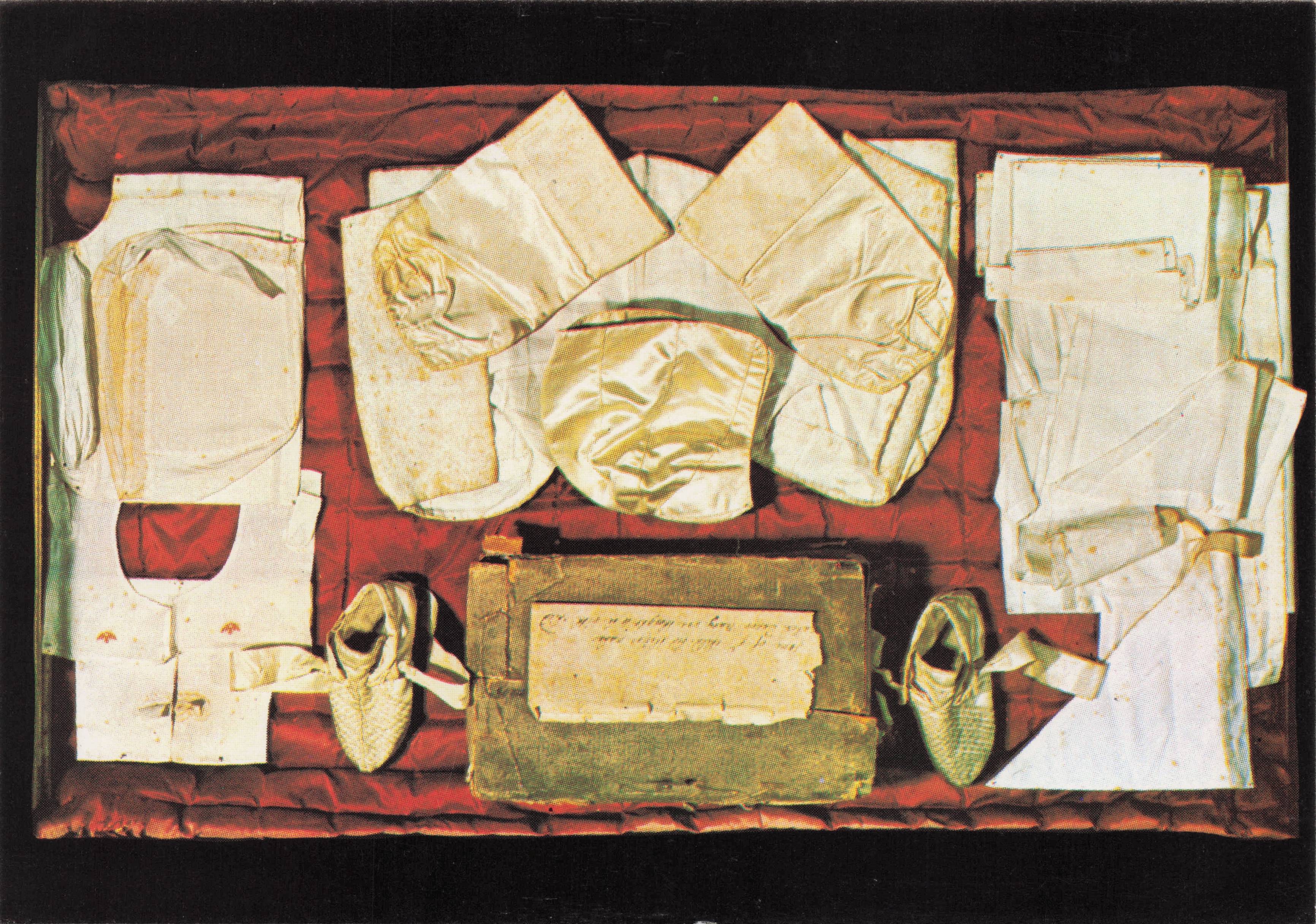 Tudor Layette Made by Elizabeth Daughter Of King Henry VIII Anne Boleyn Postcard