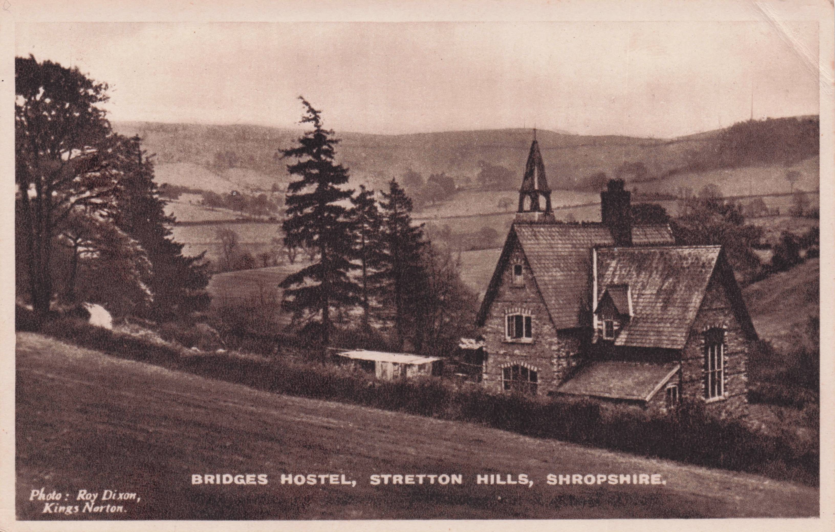 Brdiges Hostel Stretton Hills Shropshire Antique Postcard