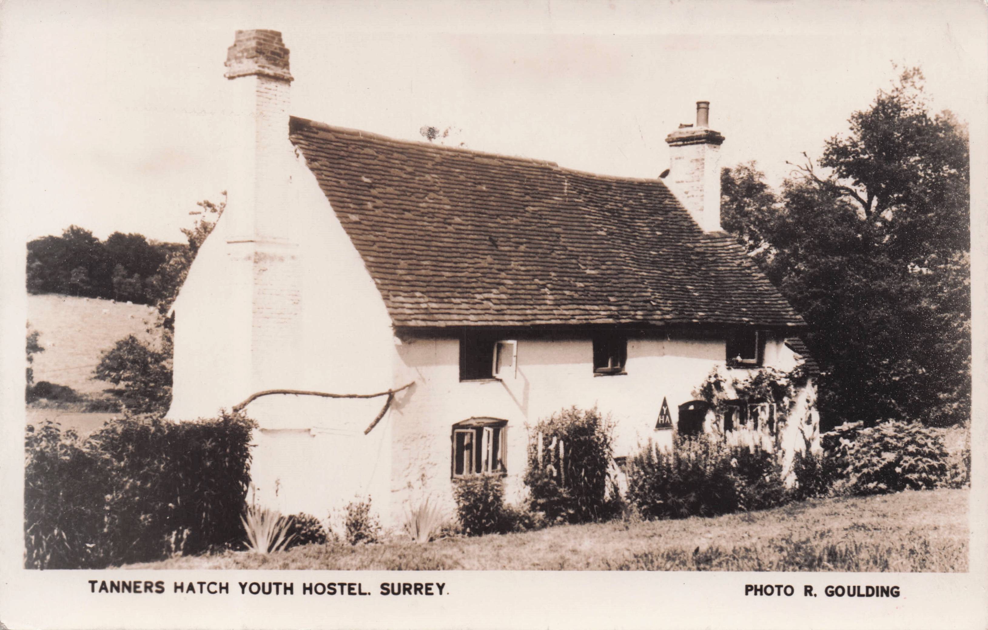 Tanners Hatch Youth Hostel Surrey Official Antique Real Photo Postcard