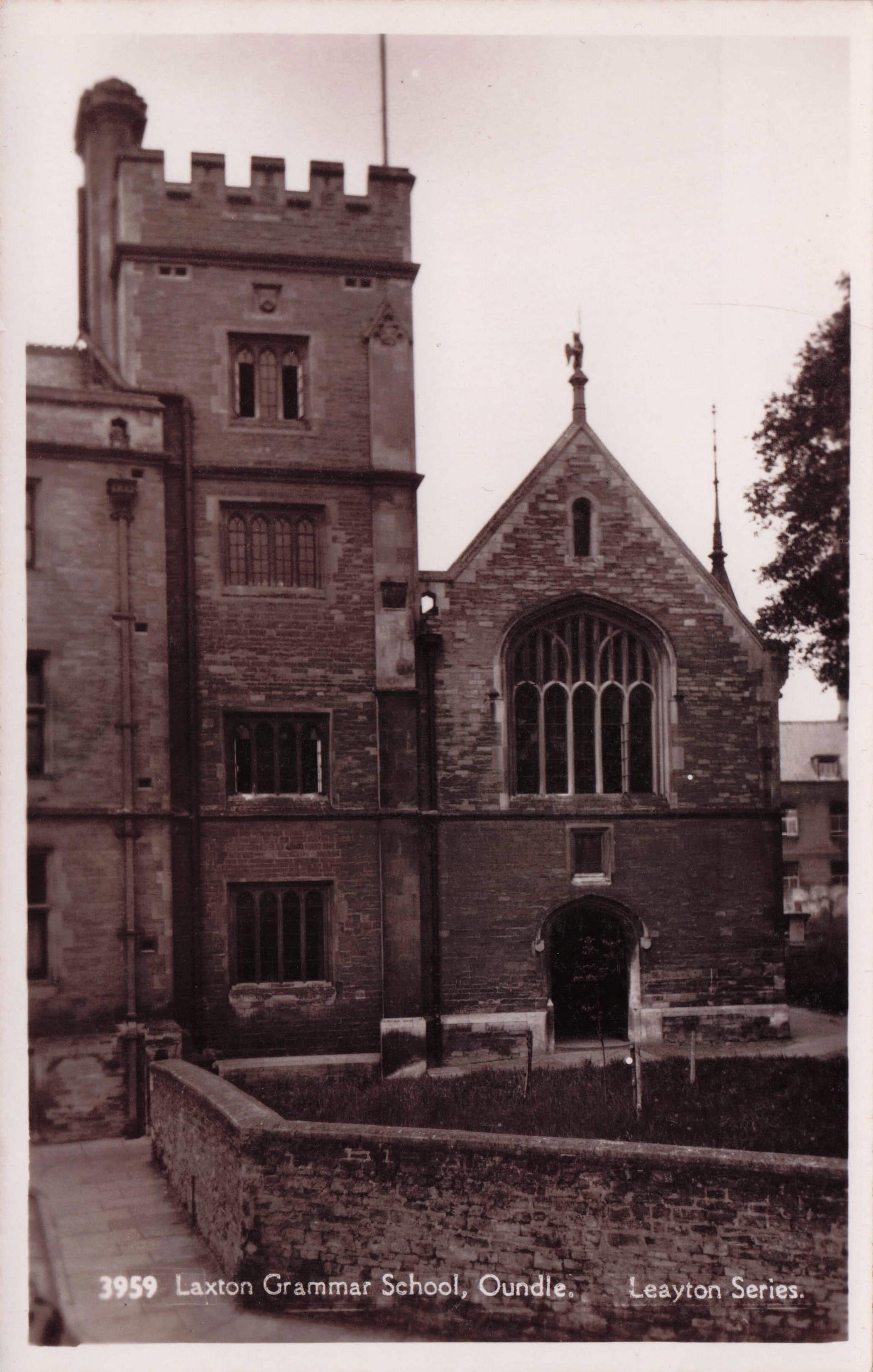 Laxton Grammar School Northumberland Old Real Photo Postcard