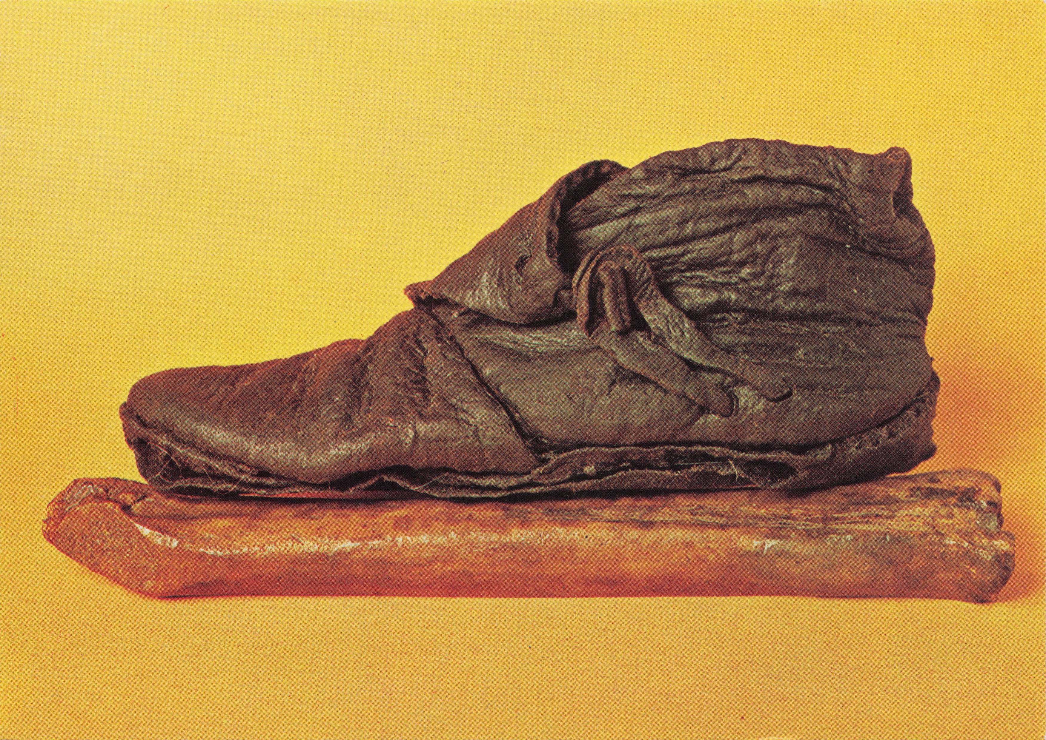 Viking Antique Leather Shoe Boot & Bone Skate Postcard