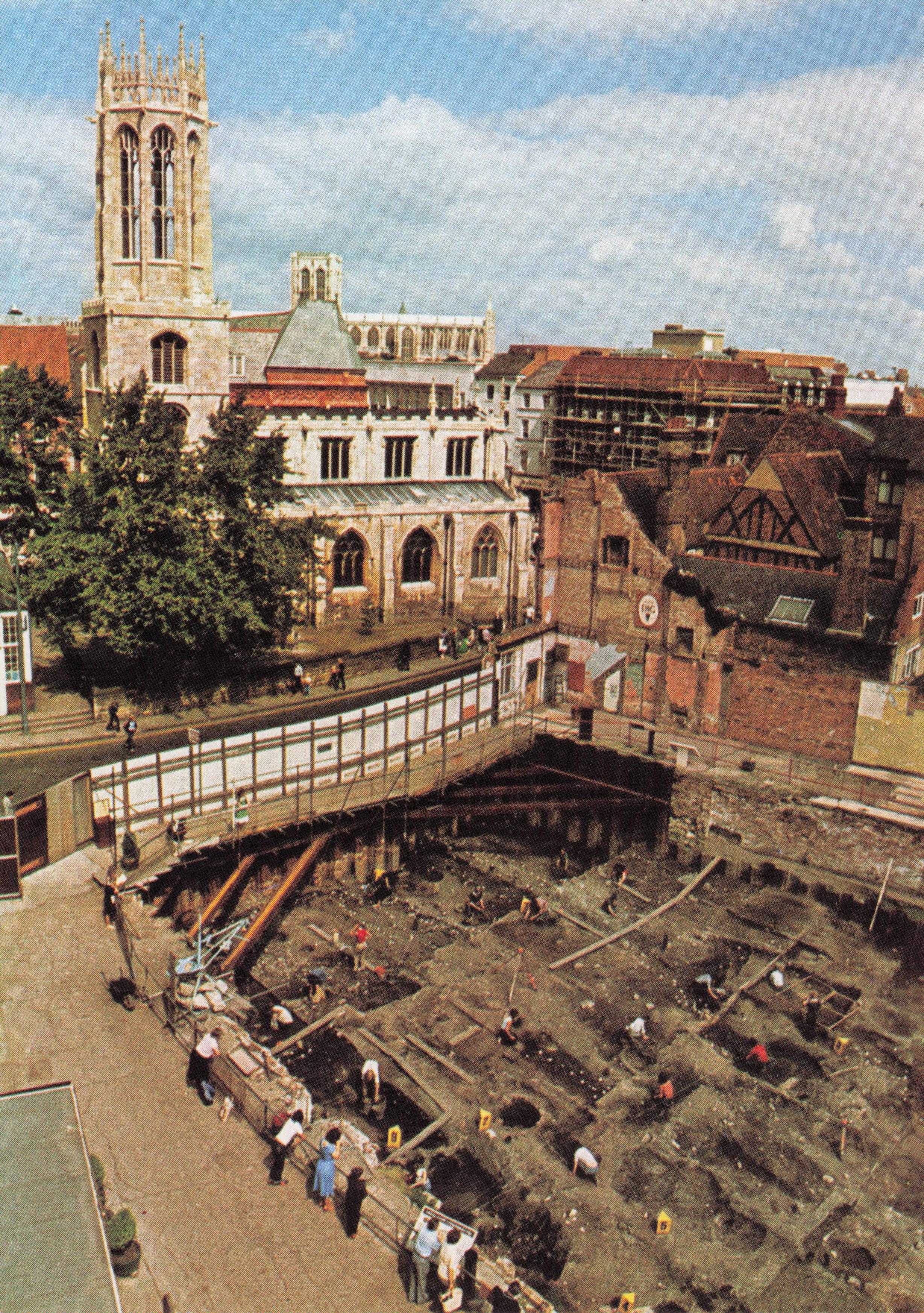 Coppergate Excavations at York Archaeological Trust Viking Structure Postcard