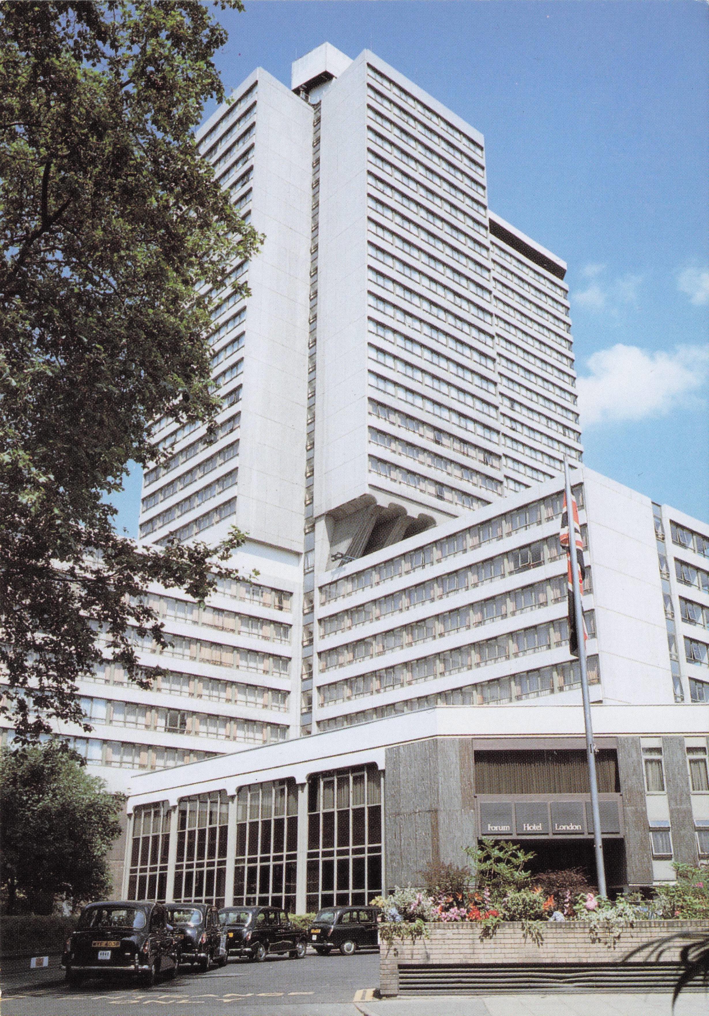 London Forum Hotel Harrods Walk Cromwell Road 1990s Advertising Postcard
