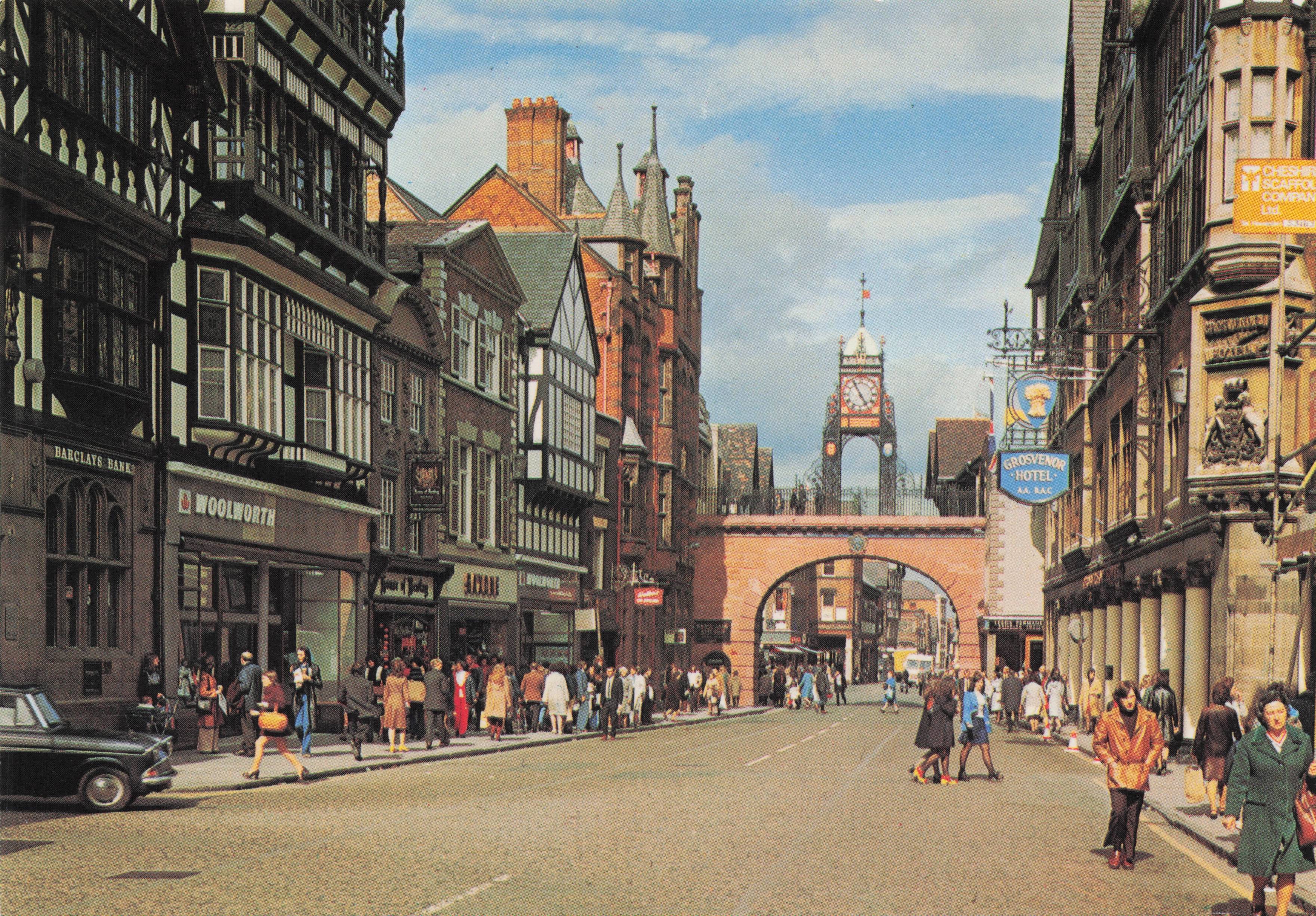 Woolworths on Eastgate Street Chester Photo Postcard