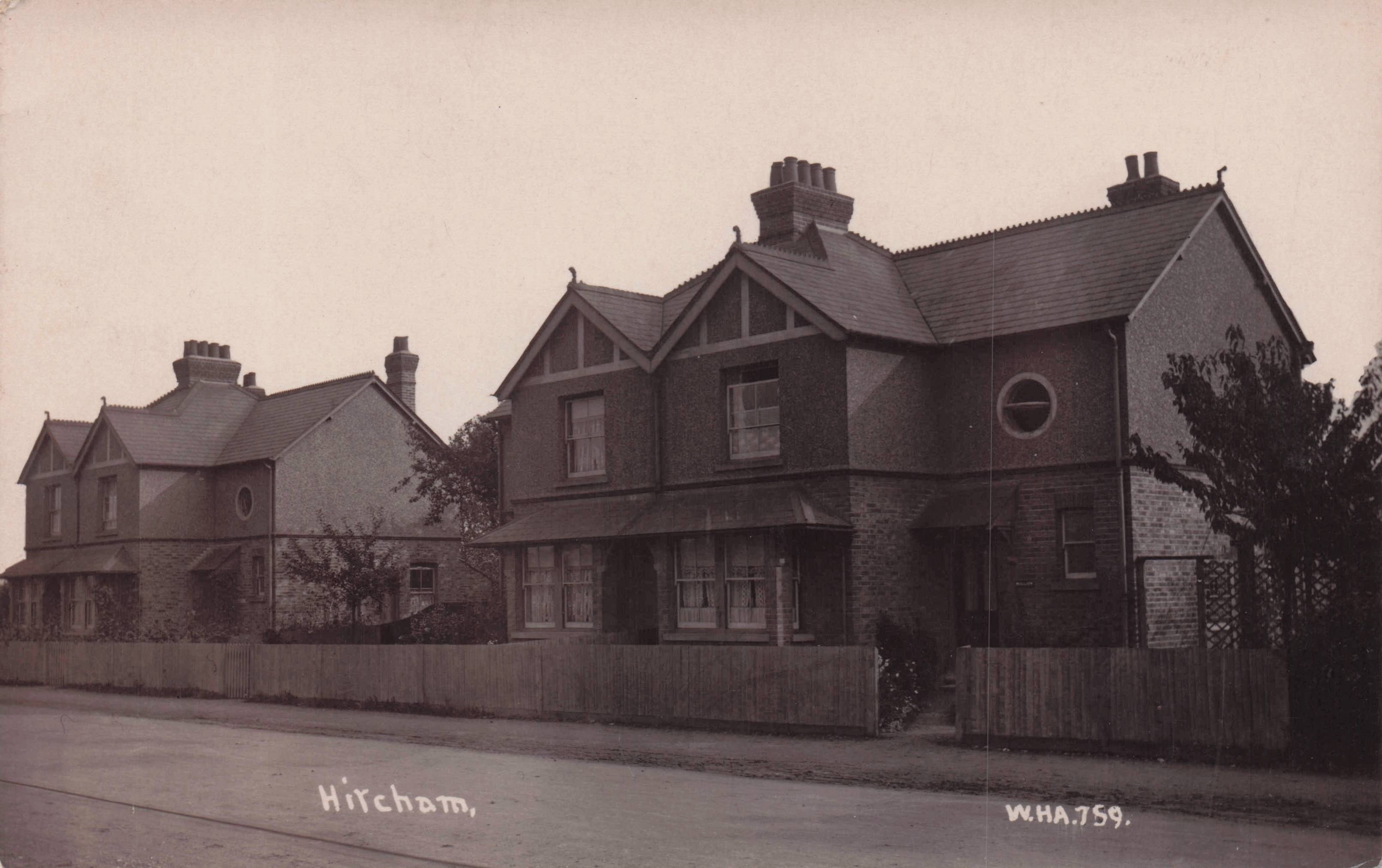 Unidentified House at Hitcham Suffolk WHA759 Rare Antique RPC Postcard