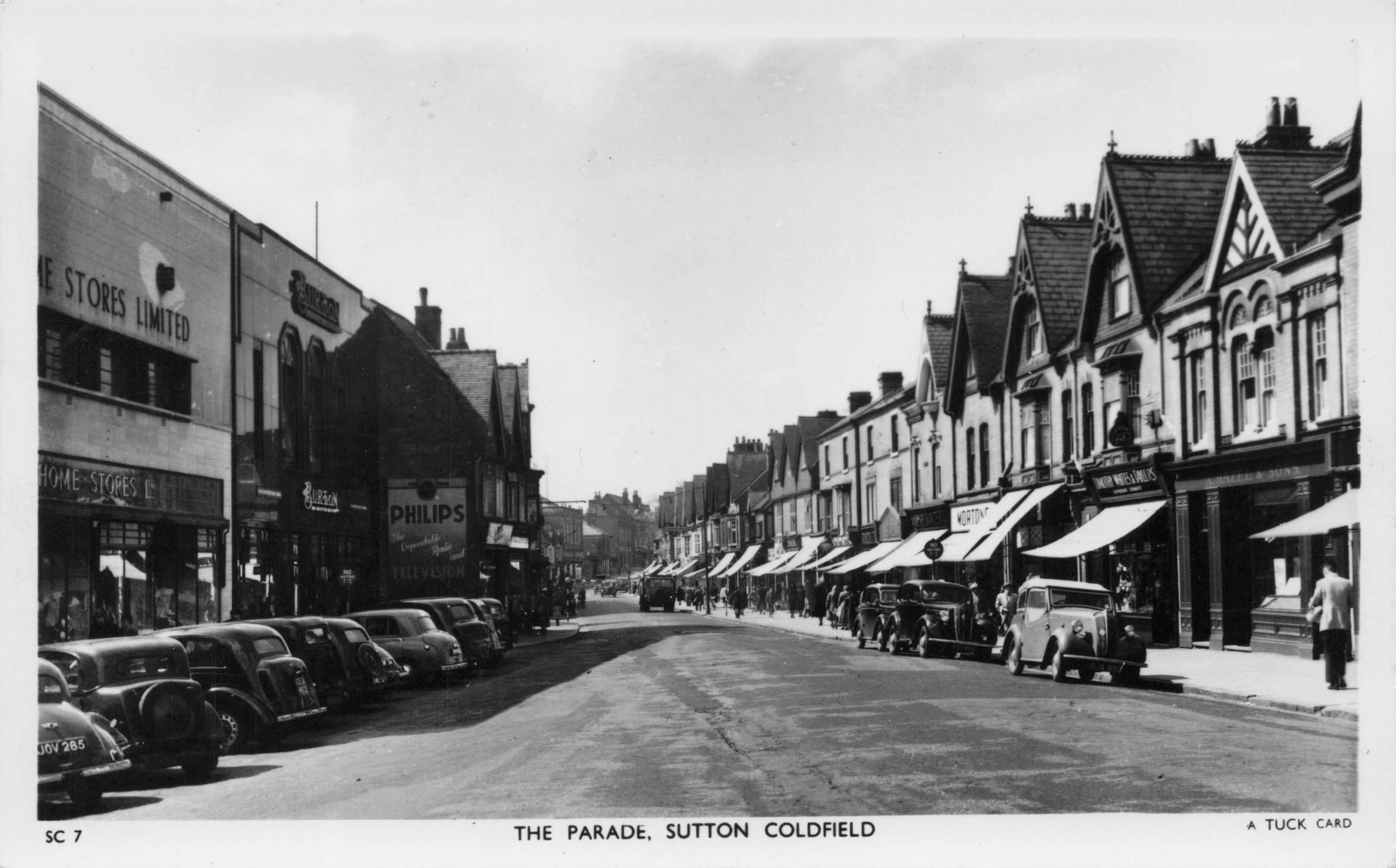 British Home Stores The Parade Sutton Coldfield Warwickshire Old RPC Postcard