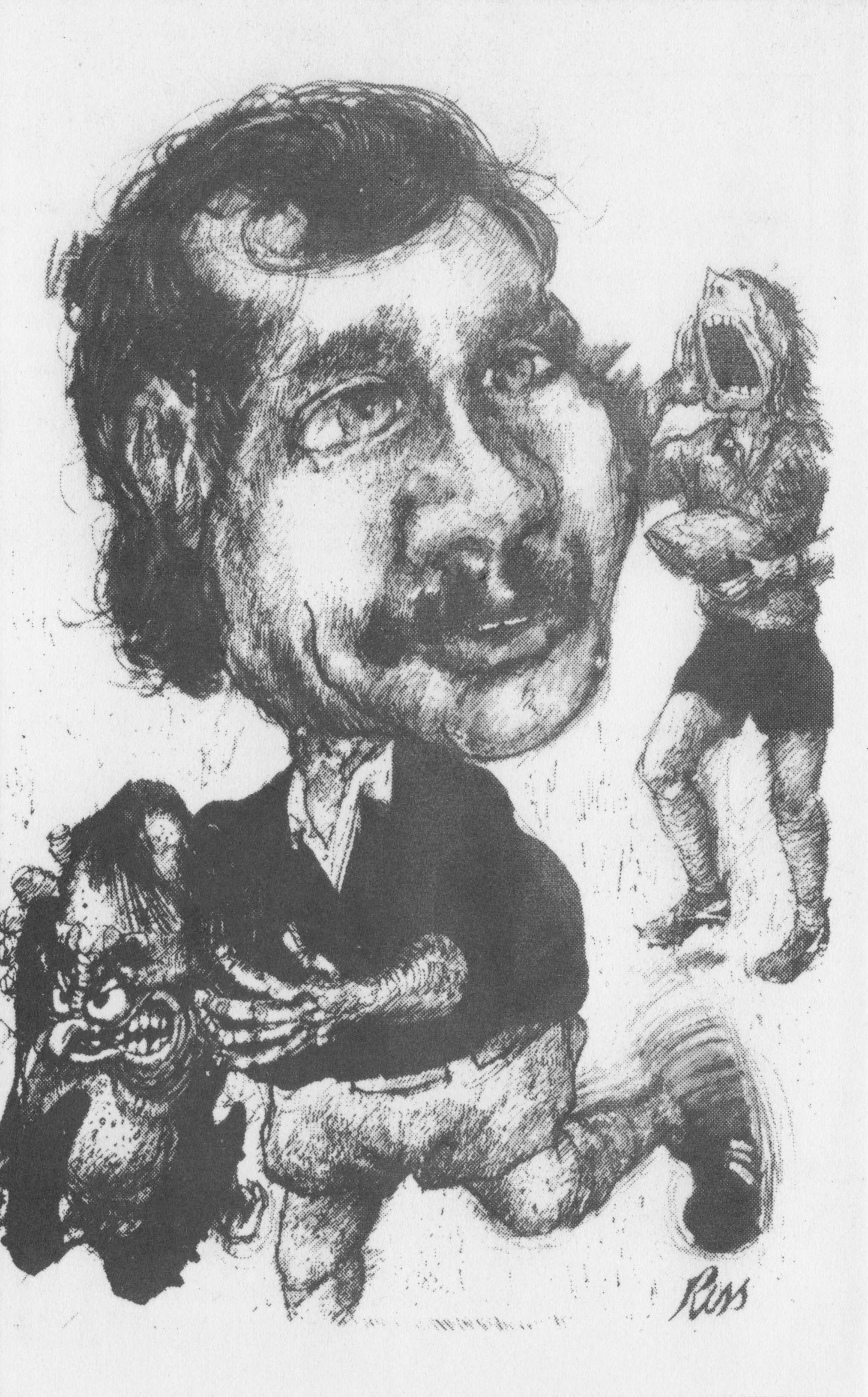 Bill Beaumont English Rugby Union Limited Edition Caricture Art Postcard