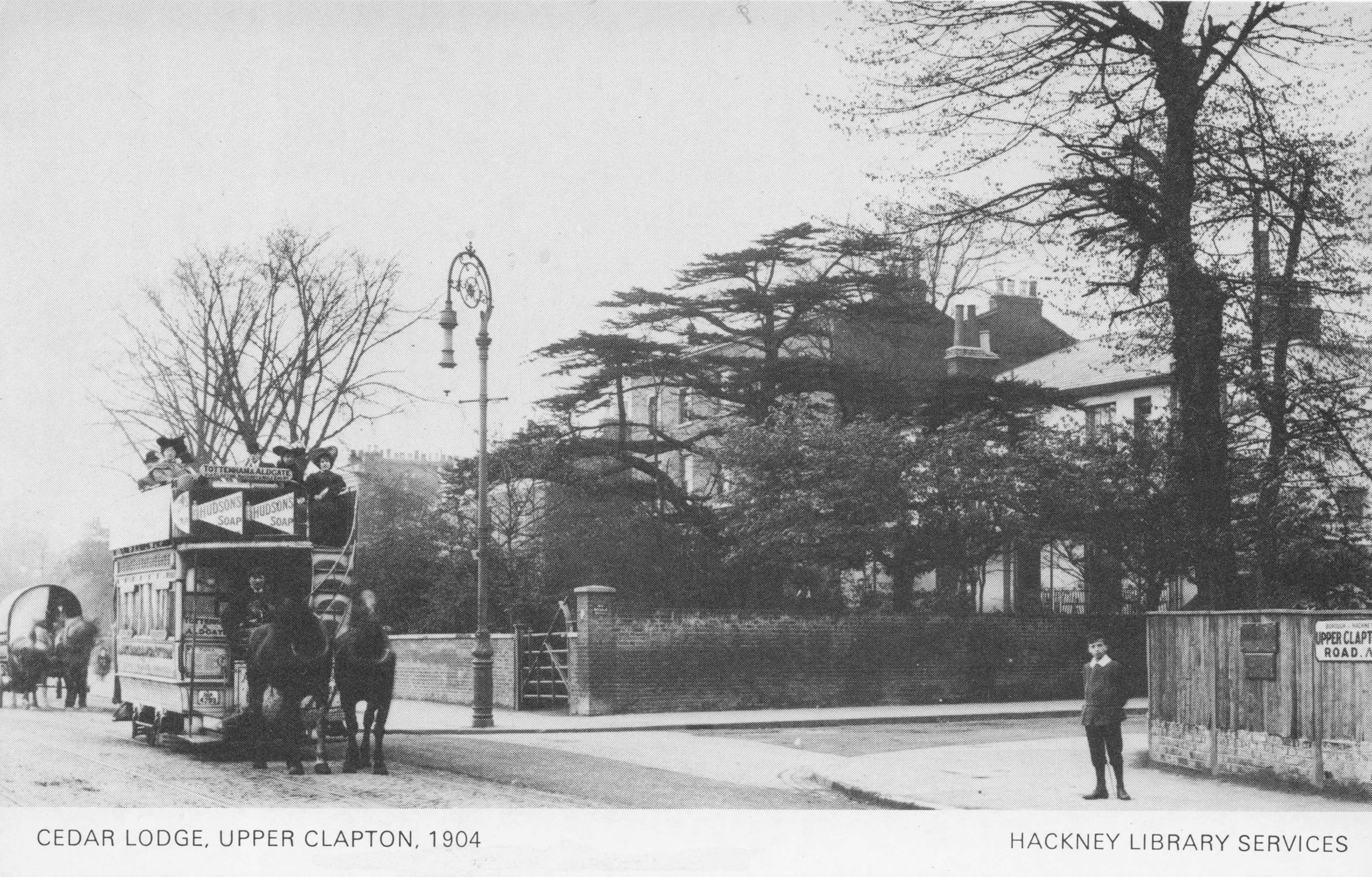 Upper Clayton Road Hackney Old Transport London Postcard