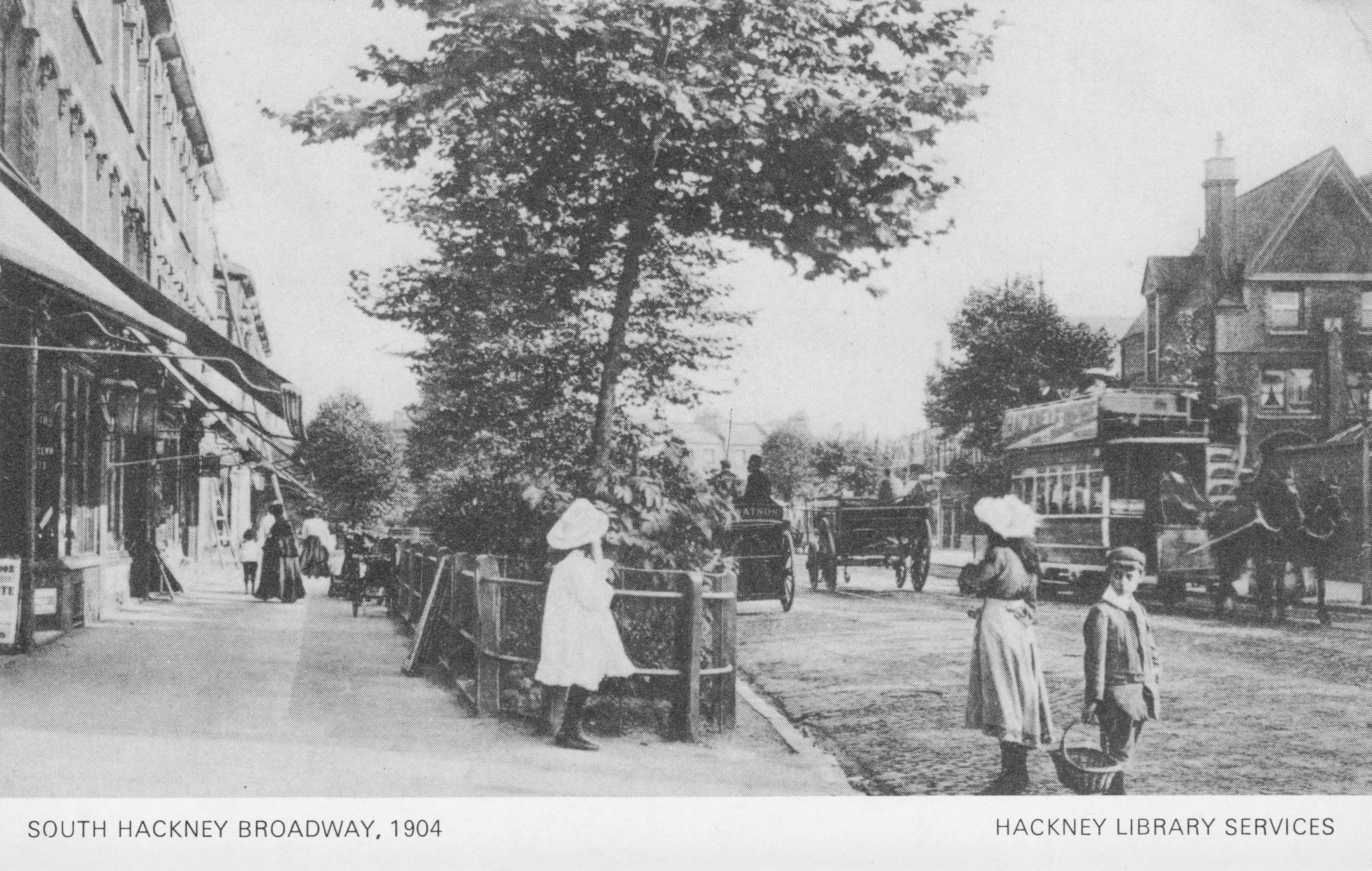 South Hackney Broadway East London Bus Transport Postcard