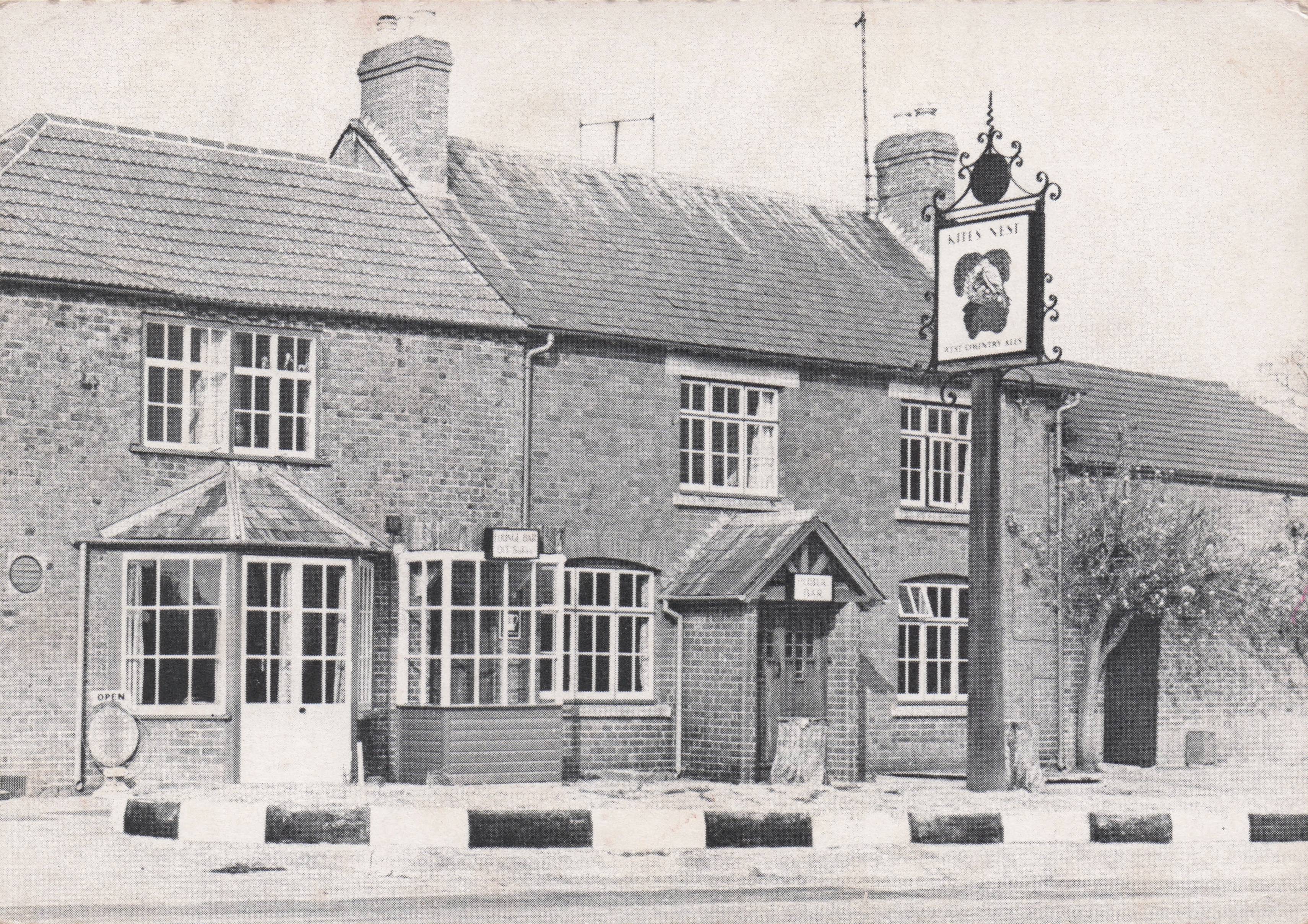 The Kite's Nest Swainshill Pub Hereford Vintage Rare Womens Institute Postcard