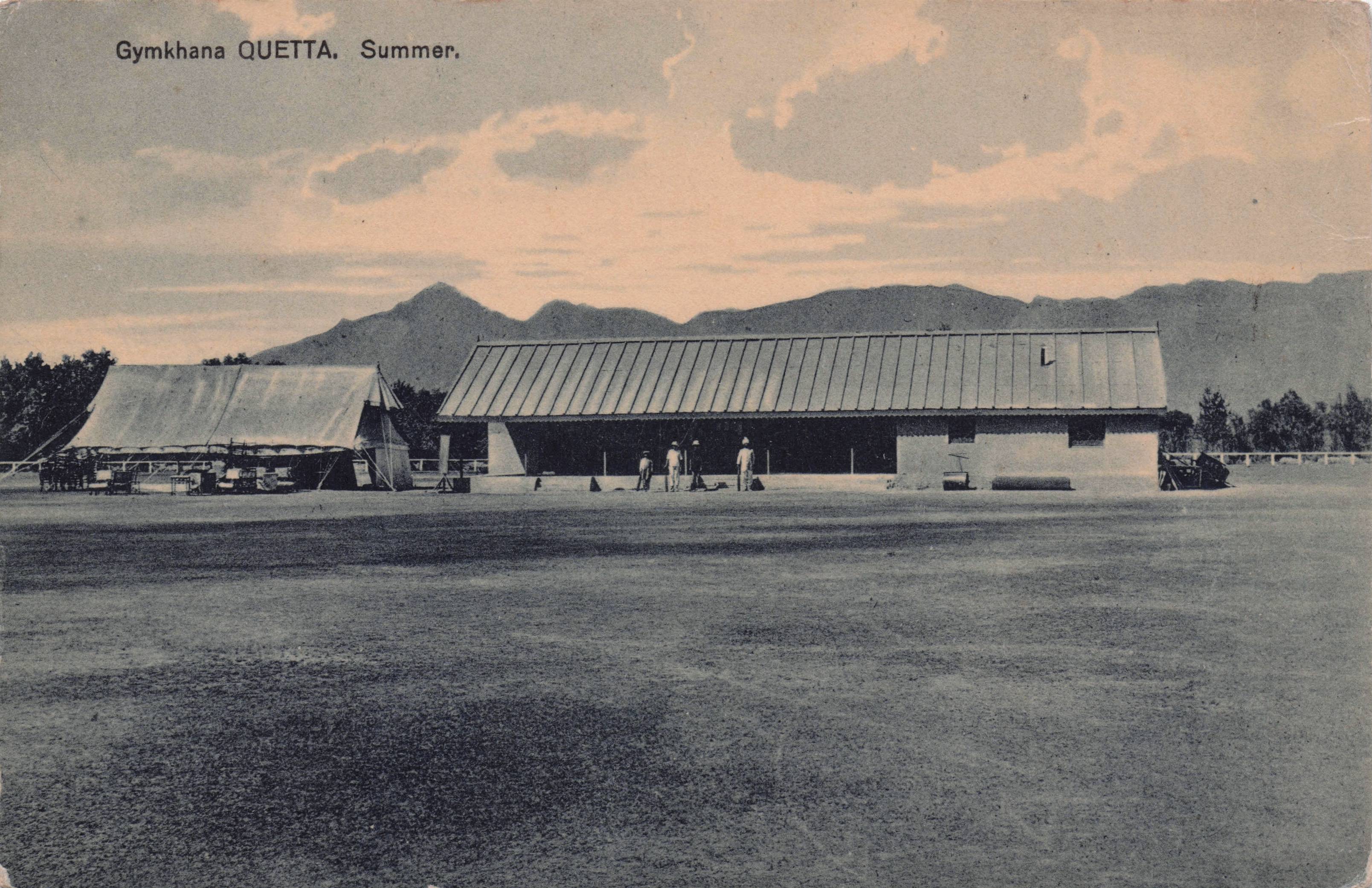 Quetta Gymkhana Military Horse Racing Sports Pakistan India Antique Postcard