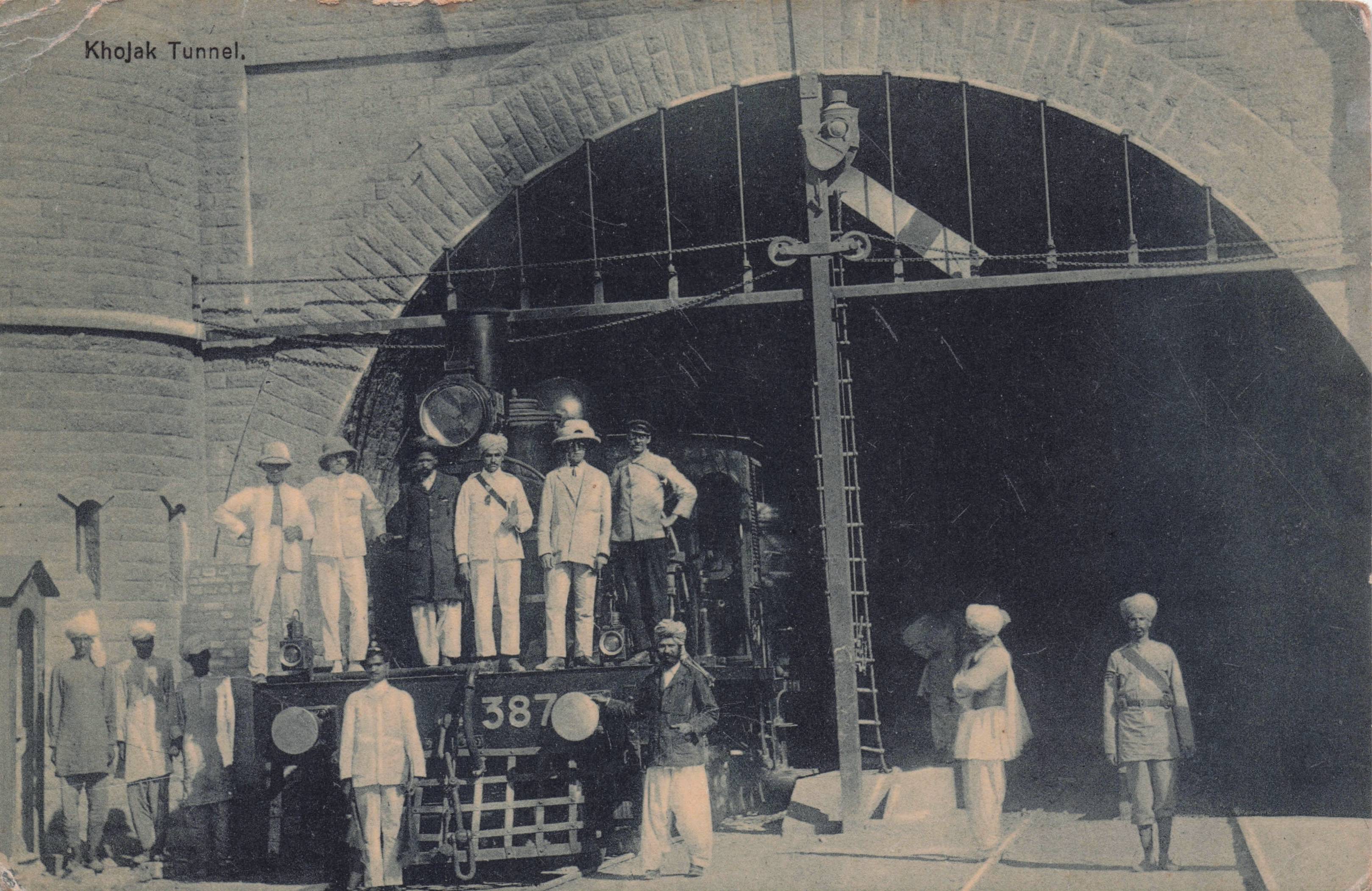 Khojak Military Tunnel Pakistan India Antique Postcard