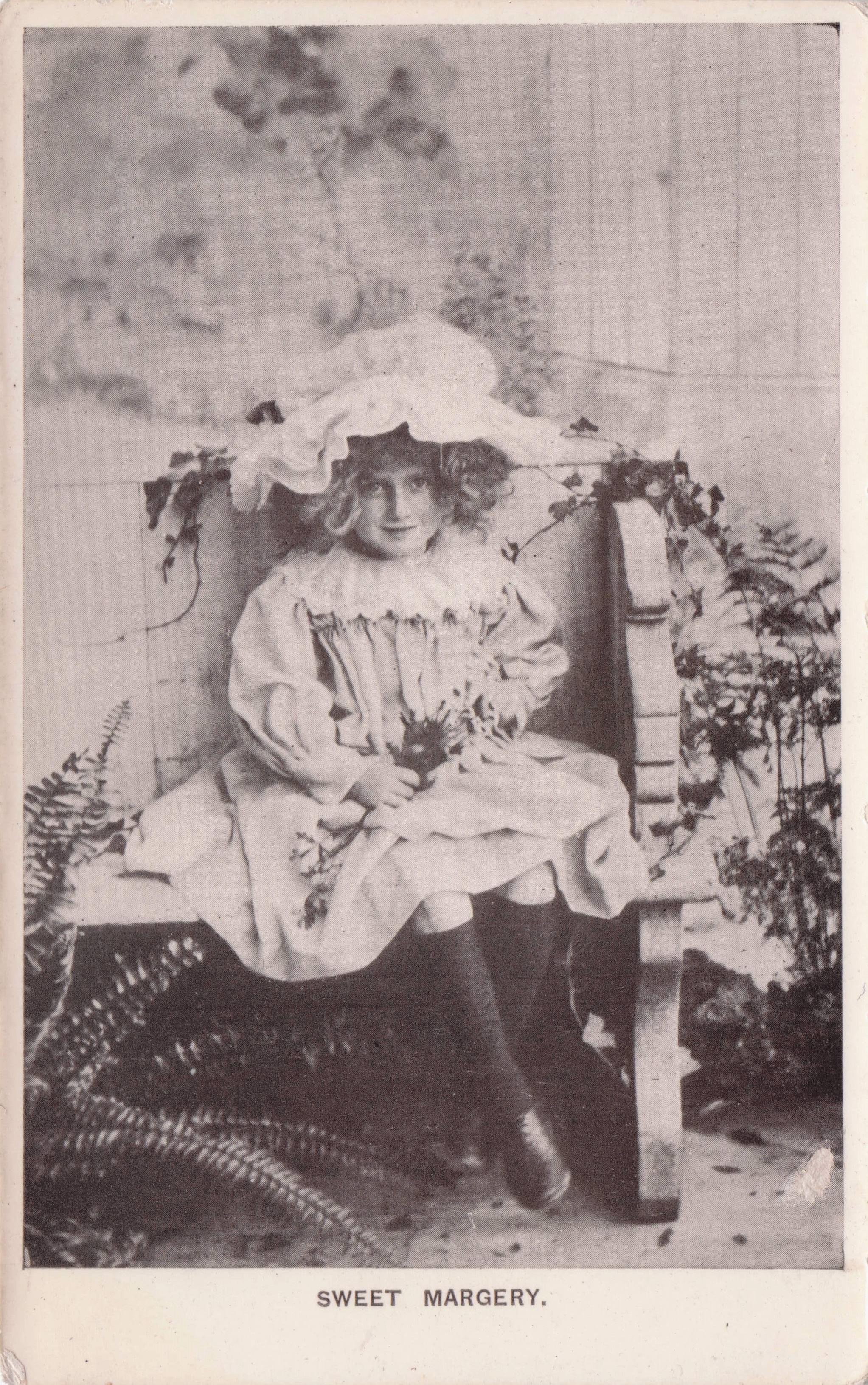 Sweet Margery Princess Margeret Antique Rare Royal Postcard