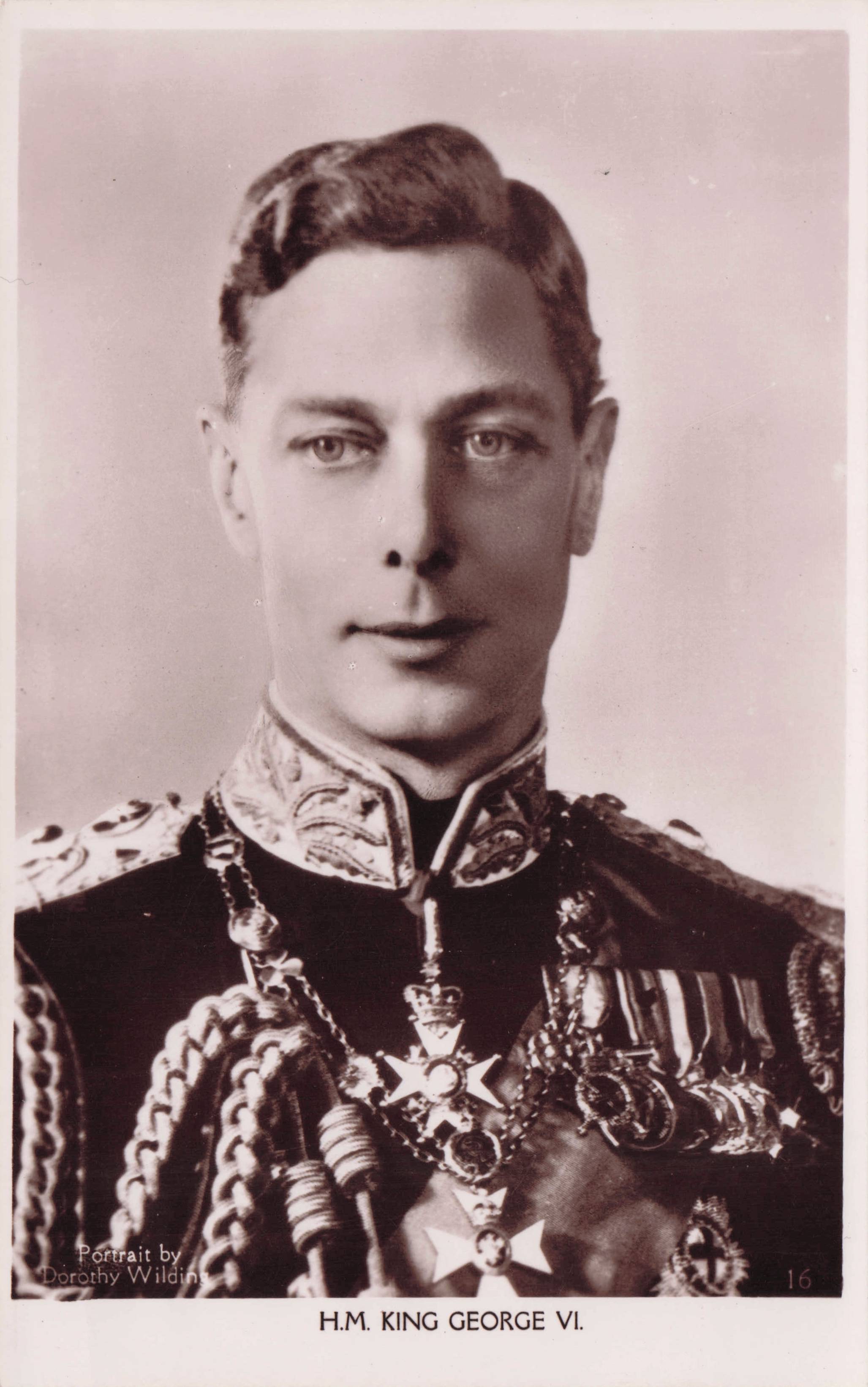 King George VI The Excel Series Rare Royal 1937 Real Photo Postcard
