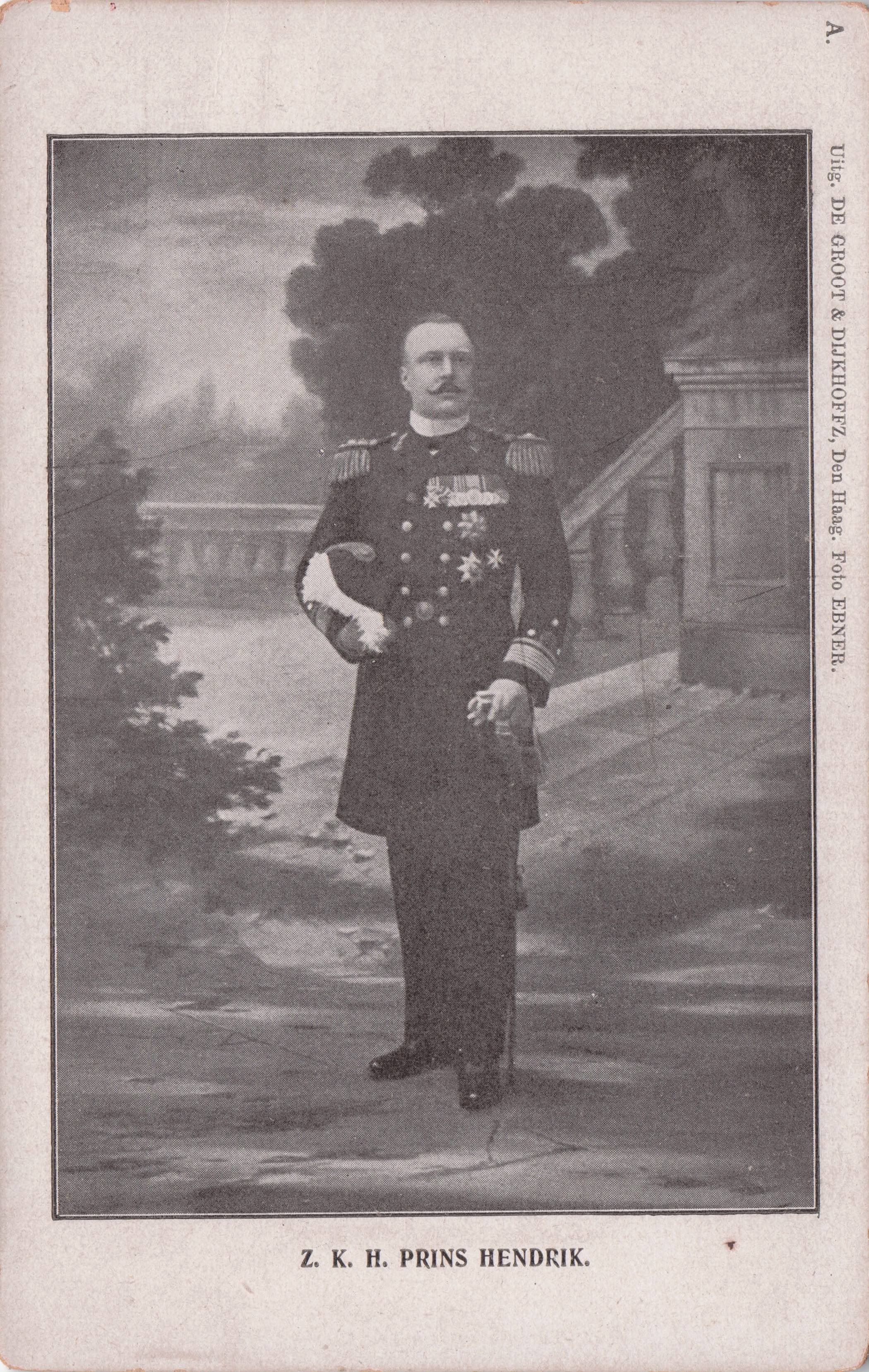 Prins Hendrik Of Holland Antique Postcard