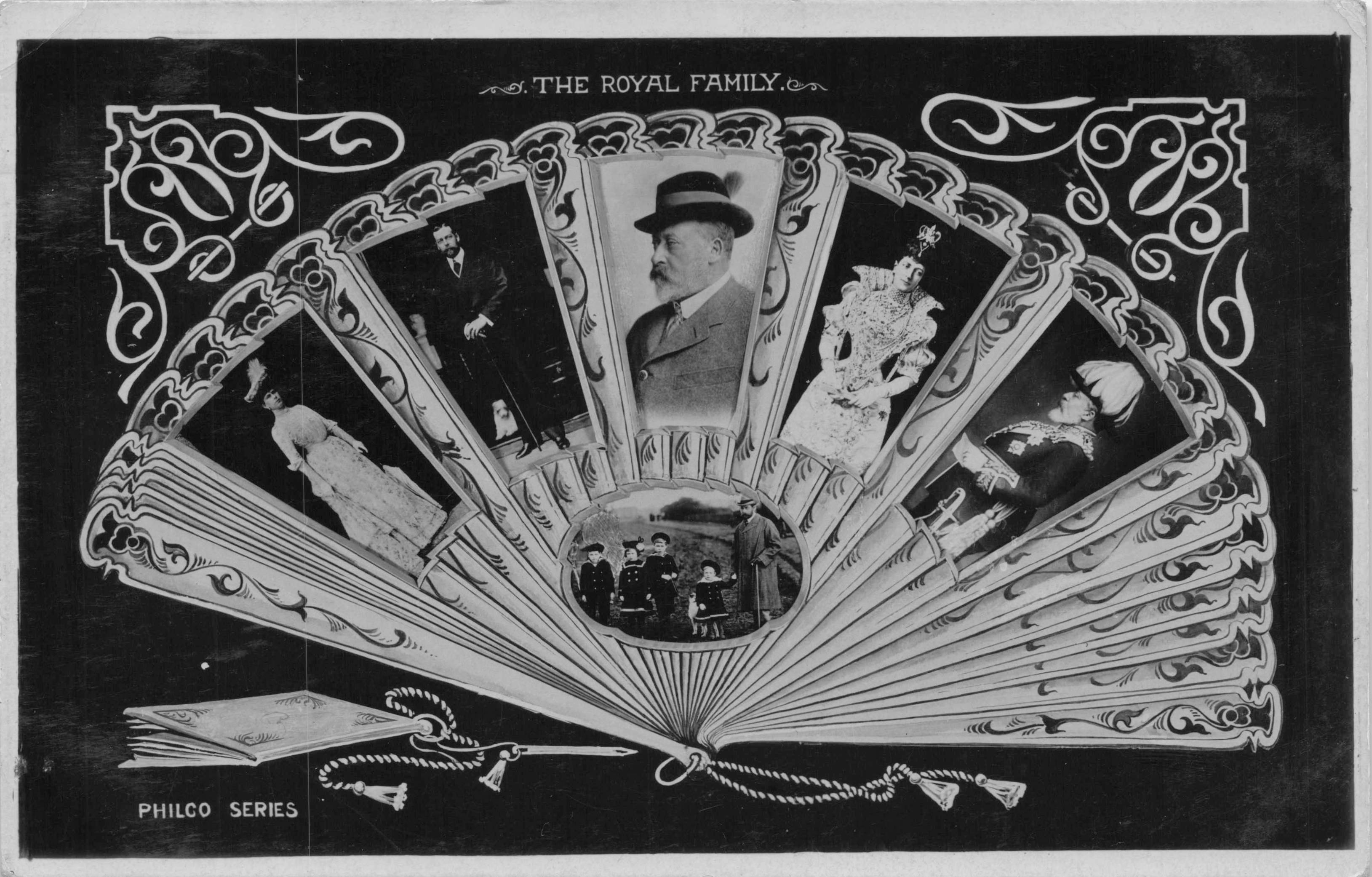 The Royal Family King Edward VII Philco Series Rare Old Fan Real Photo Postcard