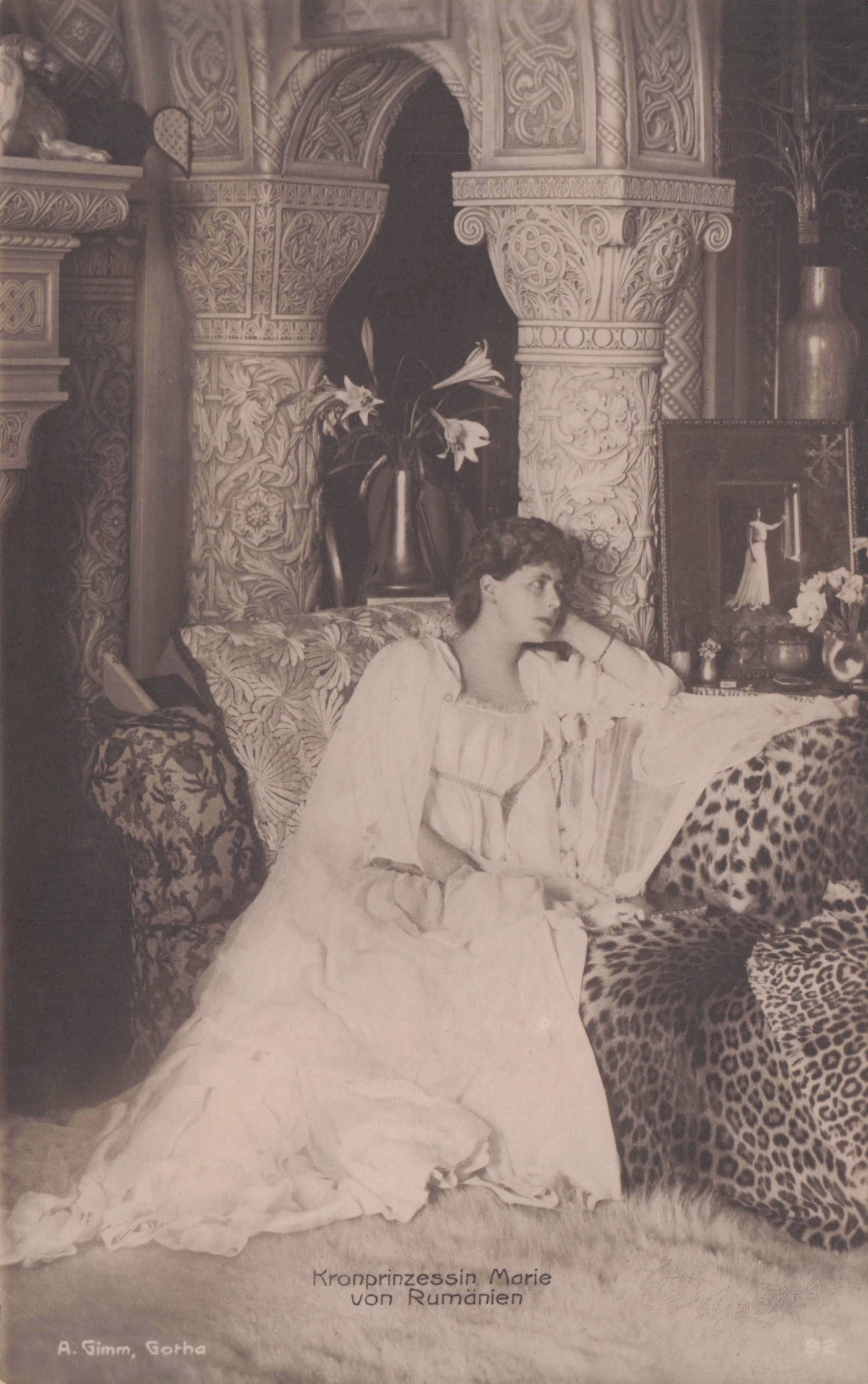 Marie of Edinburgh Queen Consort of Romania Antique Royal Postcard
