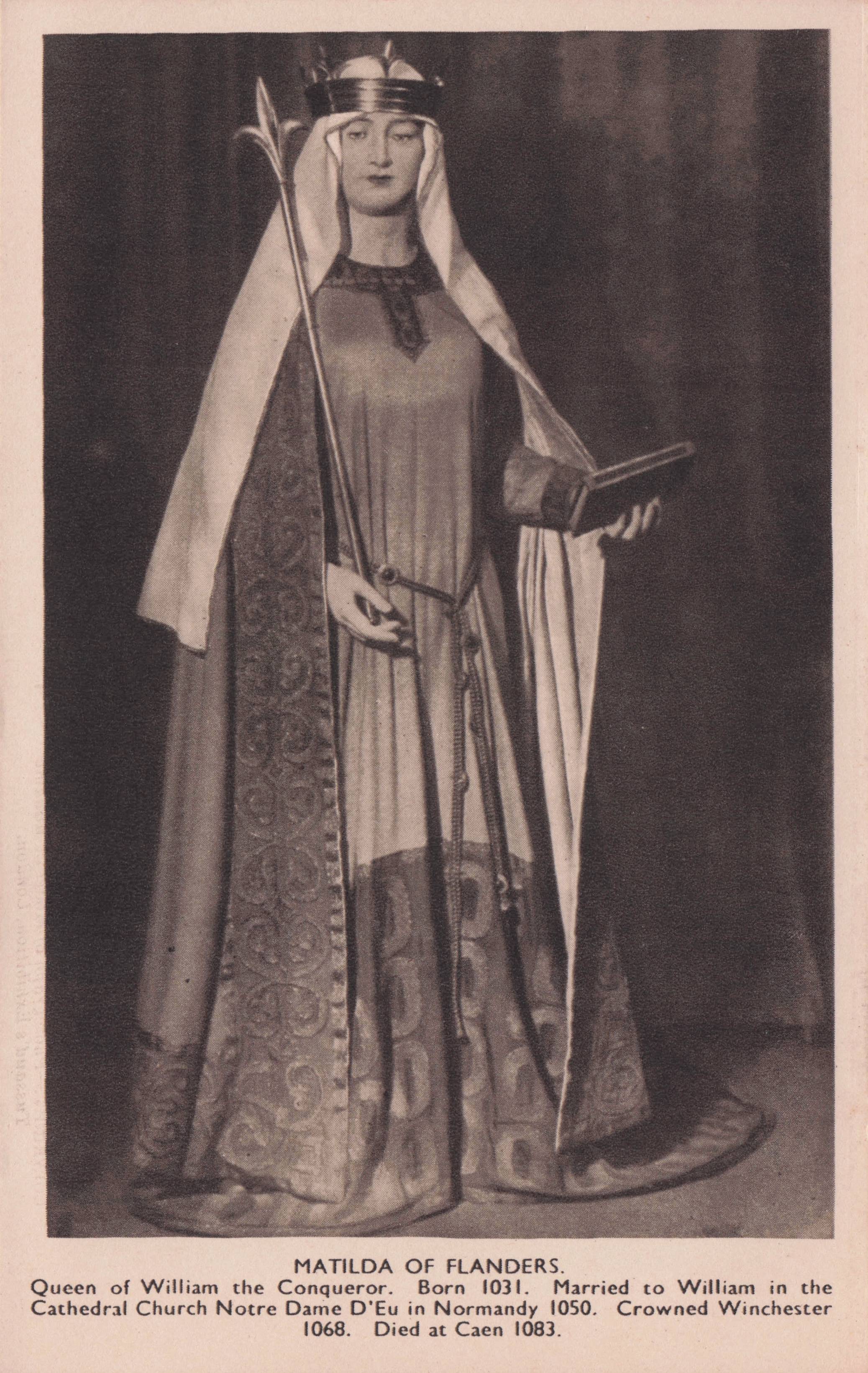 Matilda Of Flanders William The Conqueror Queen Madame Tussauds Waxwork Postcard