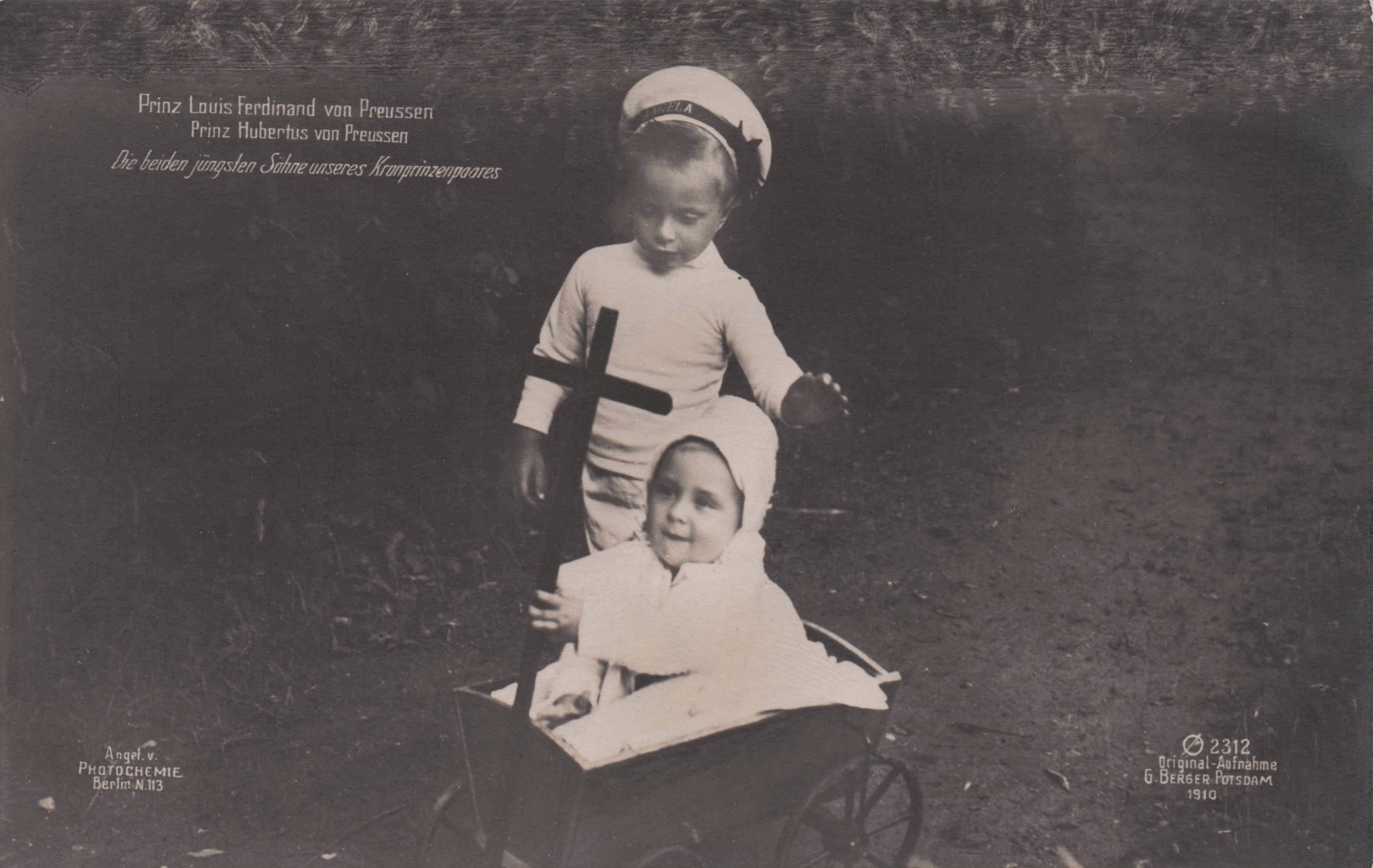 Prinz Louis Ferdinand Prussia Royal Family Baby Antique Postcard