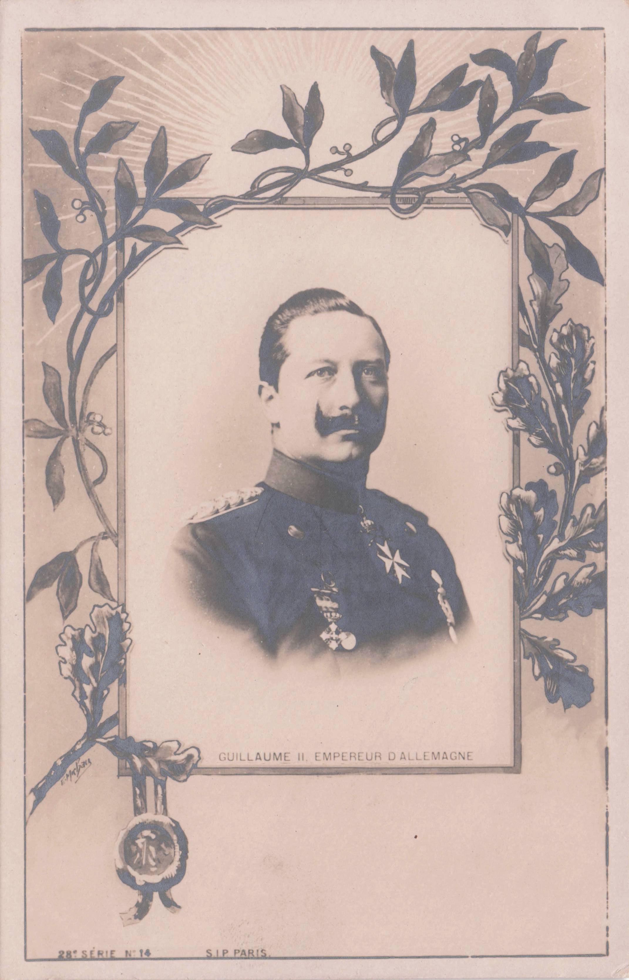 Guillaune II French Royal Family King Antique Paris Rare Serie 14 Postcard