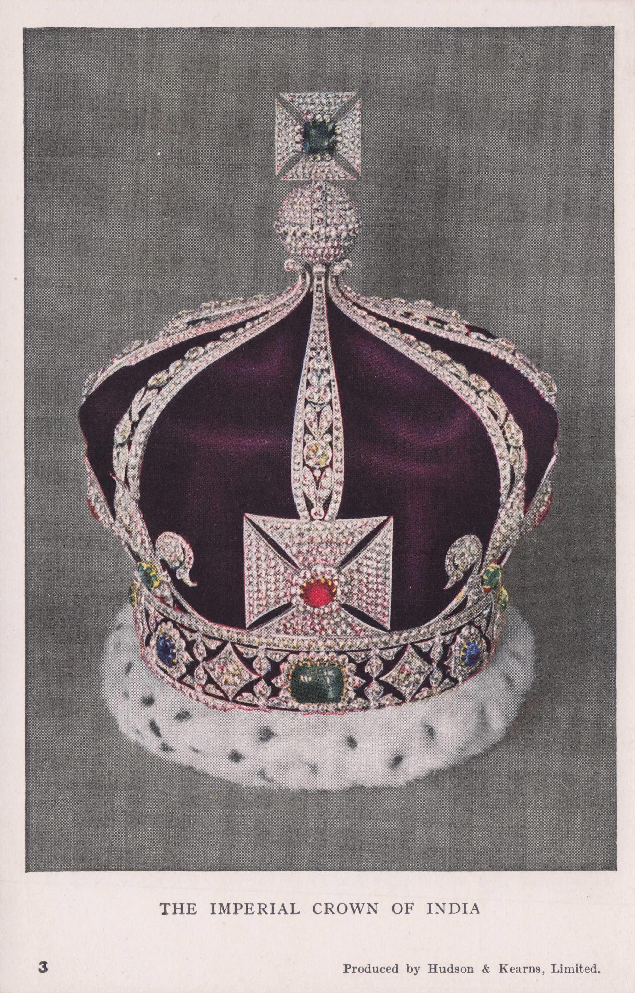The Imperial Crown Of India London Jewels Royal Antique Postcard