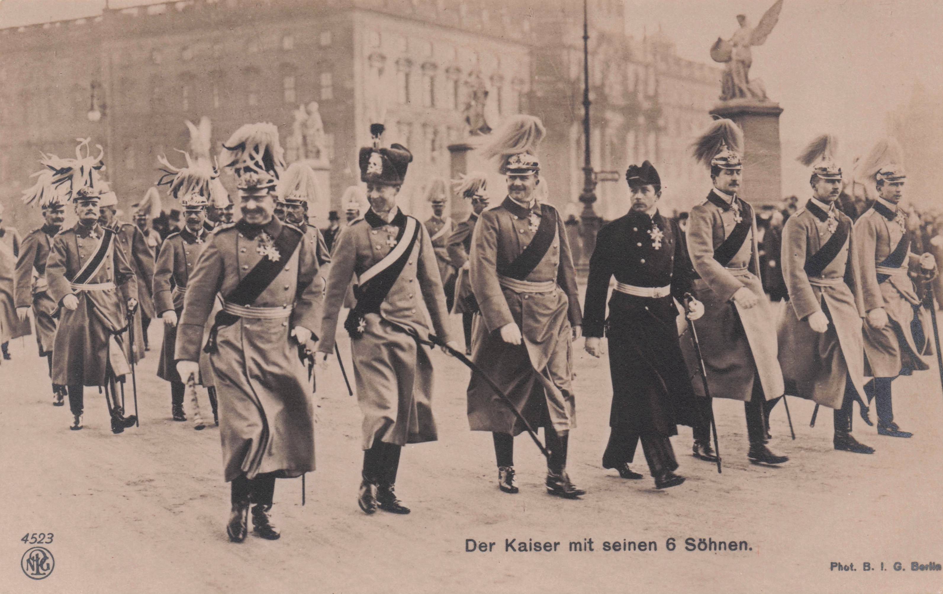 Kaiser Wilhlem German Emperor Ruler Military Dance Parade Antique Postcard