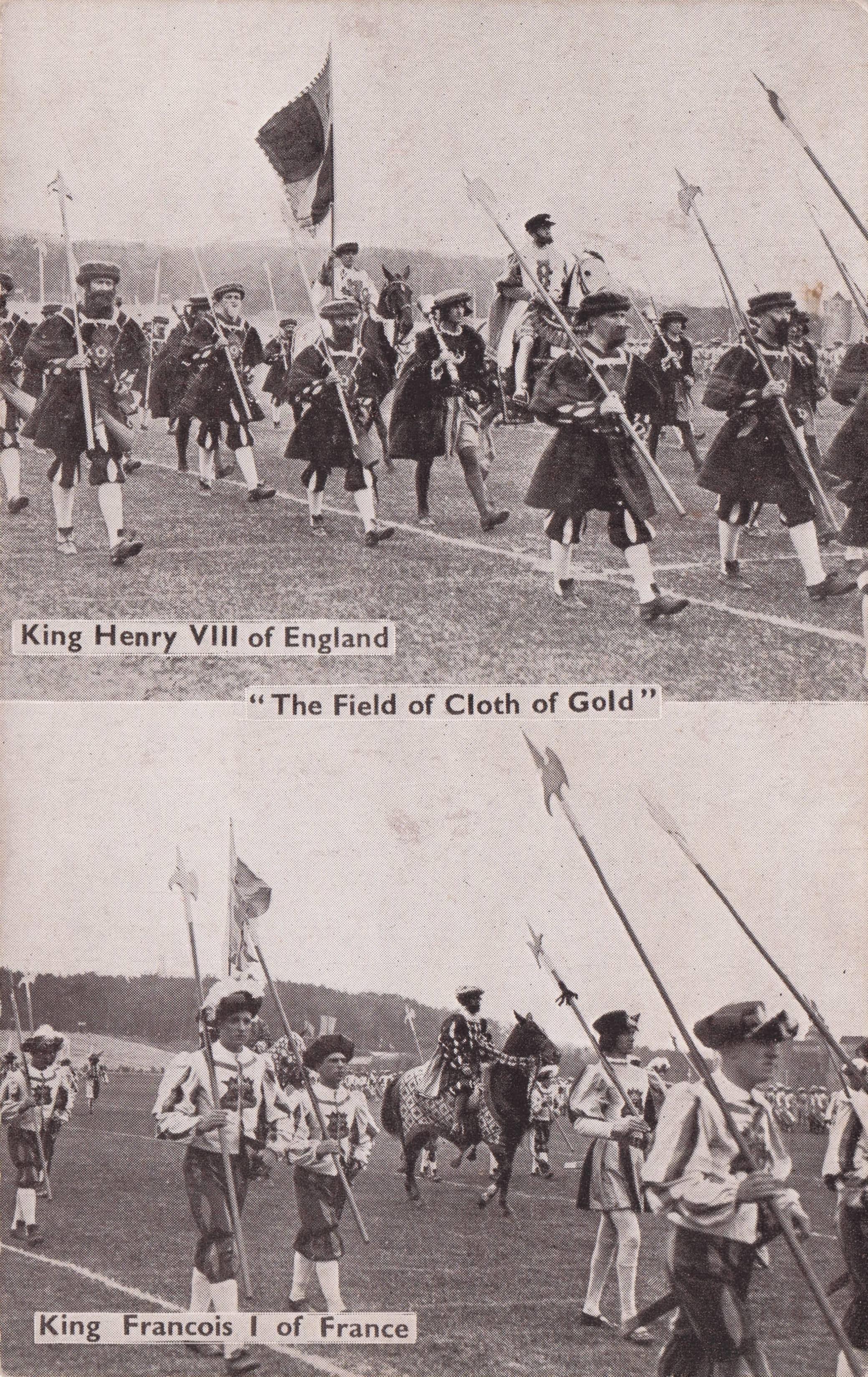 King Henry VIII King Francois Of France Military Pageant Aldershot Tattoo Postcard