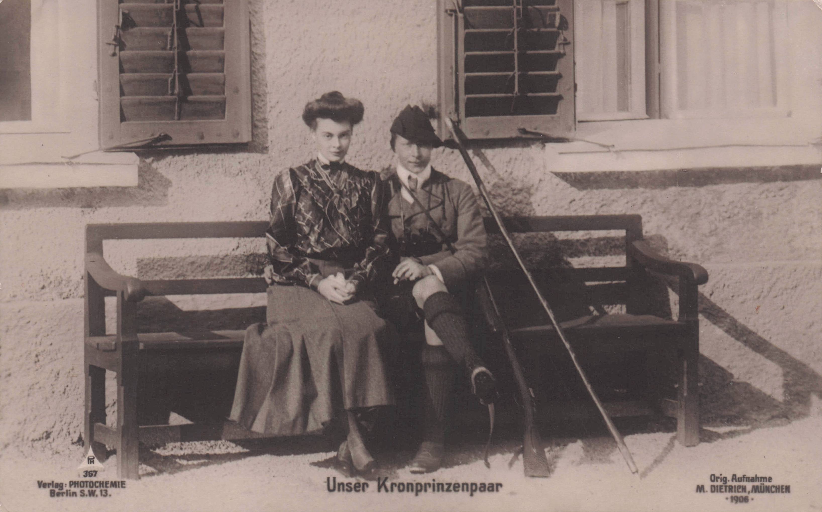 Wilhelm German Princes Of Prussia Duchess Cecilie Mecklenburg Old Postcard