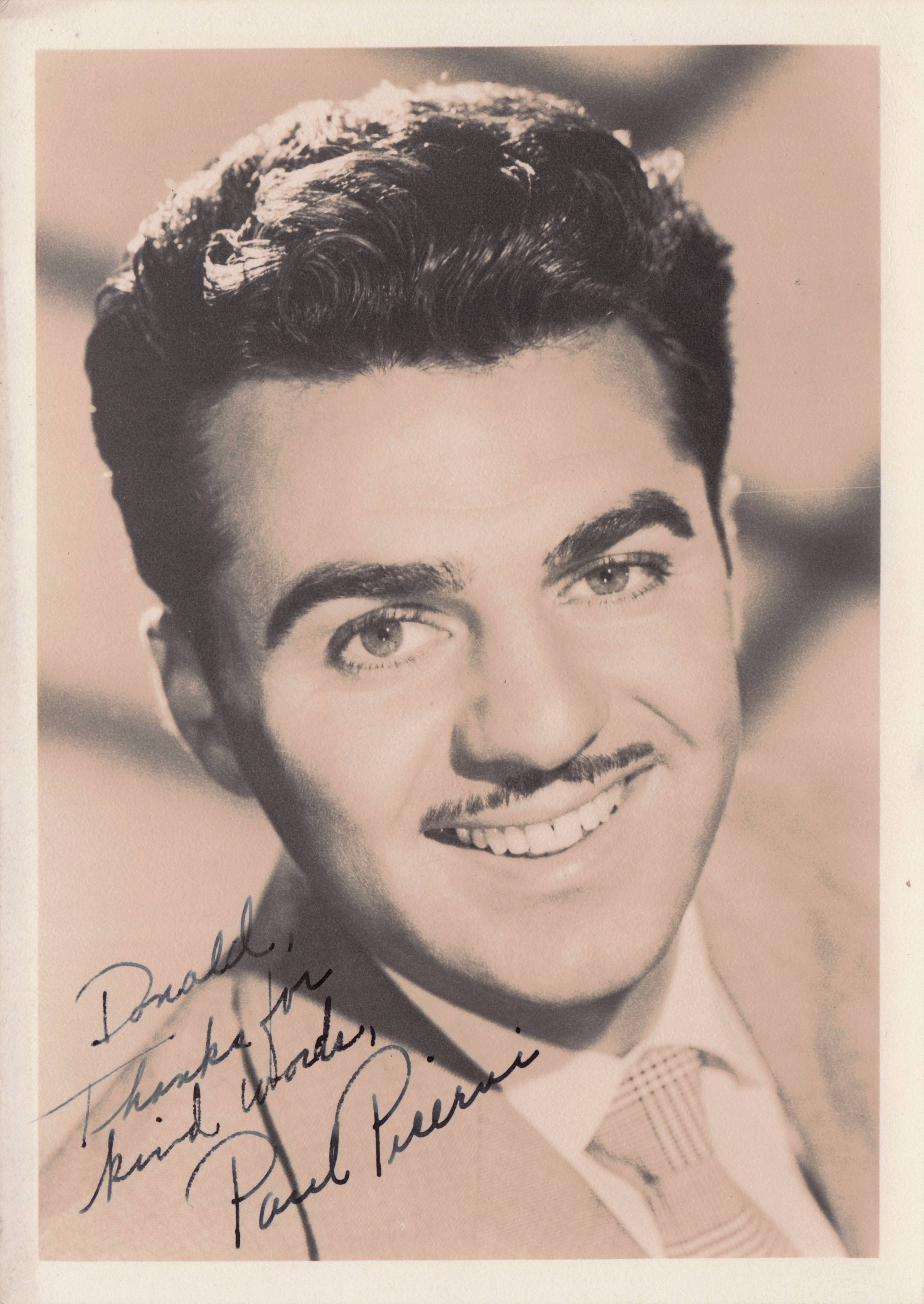 Paul Picerni The Untouchables House Of Wax Gunsmoke Antique Hand Signed Photo