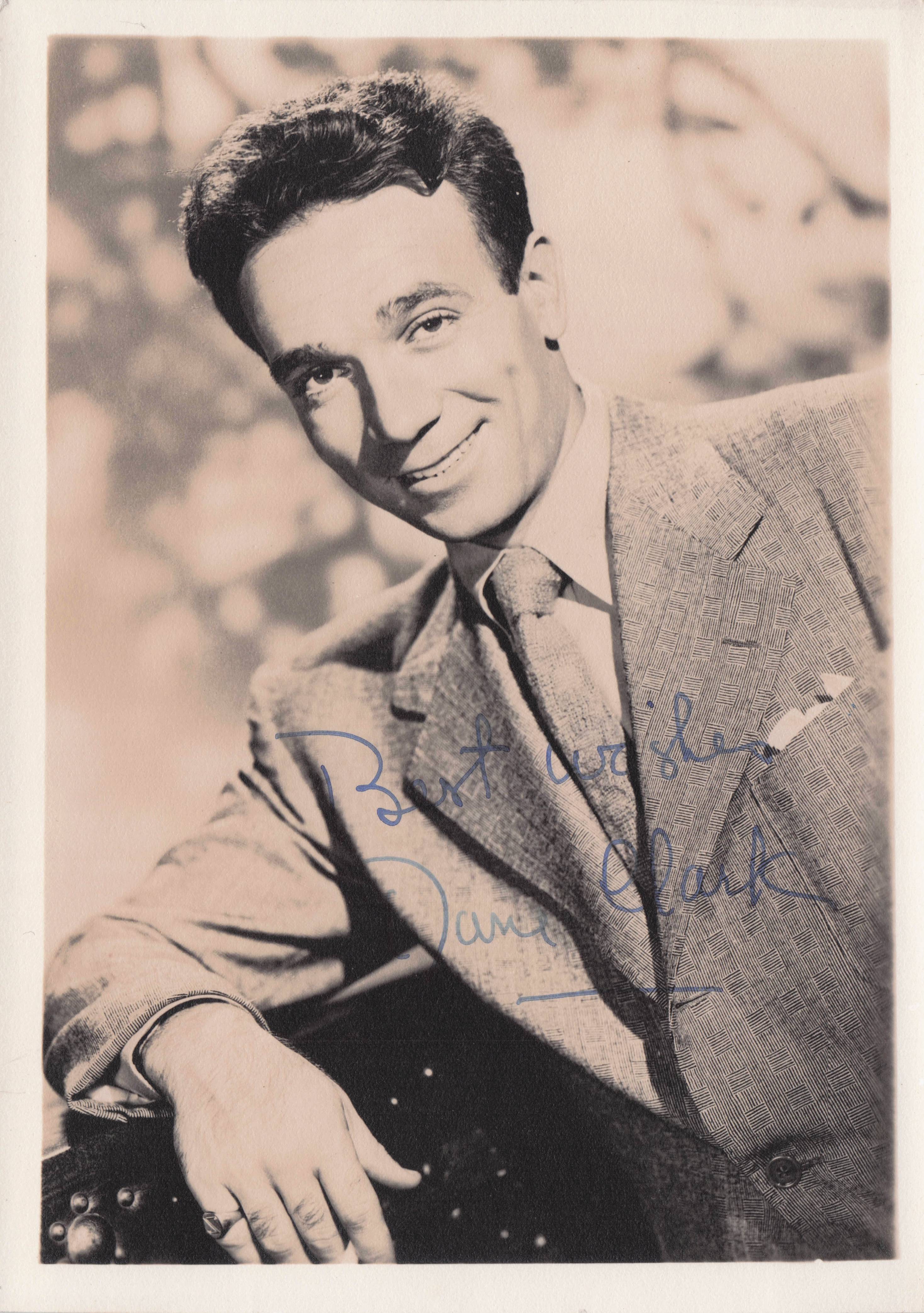 Dane Clark 1940s Film Noir Actor Hand Signed Photo