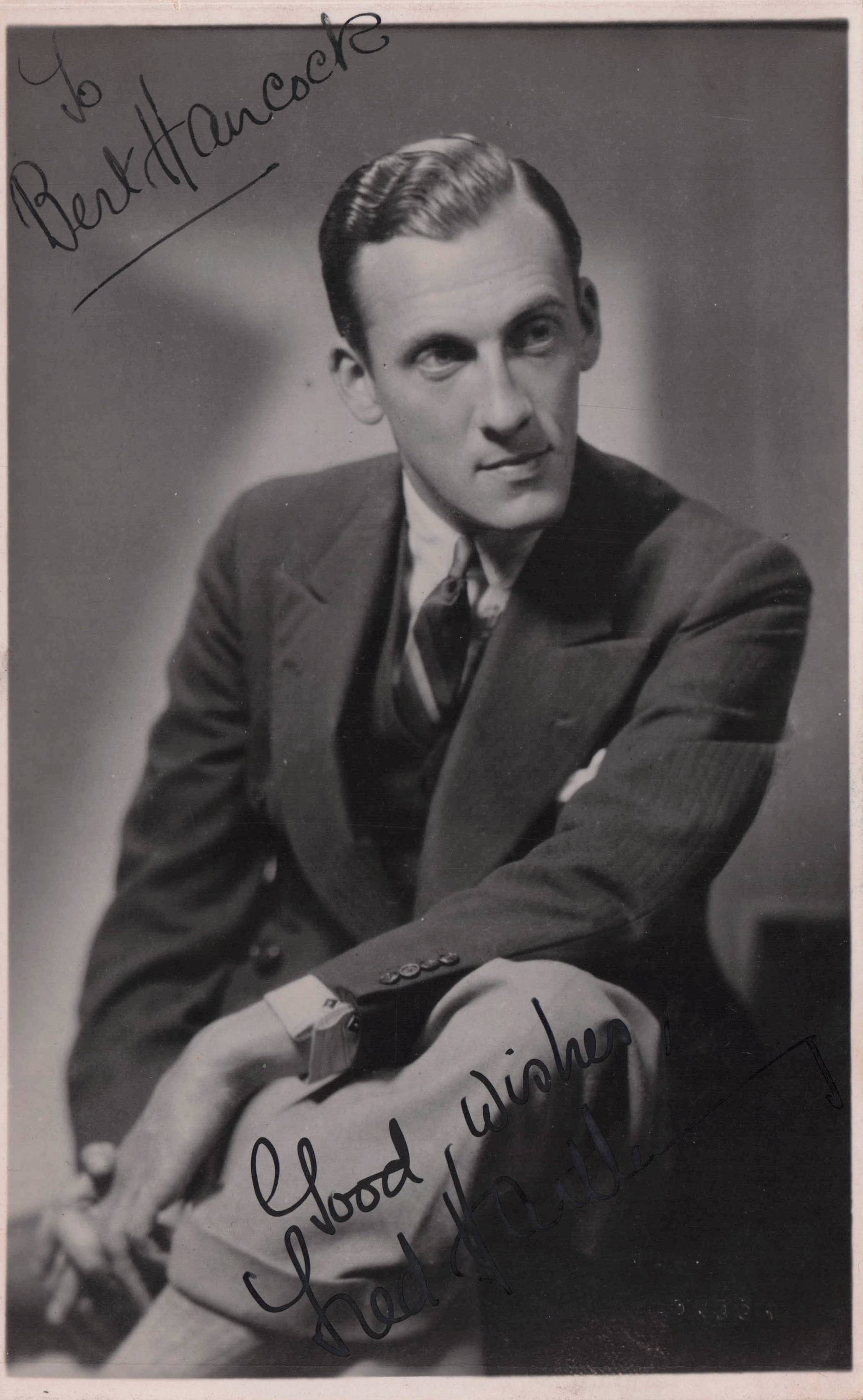 Fred MacMurray Vintage Walt Disney Film Actor Antique Hand Signed Photo
