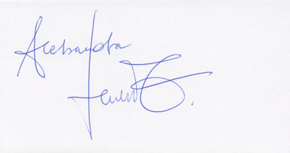 Aleksandra Hamkalo Polish Poland Film Actress Hand Signed Autograph Collection