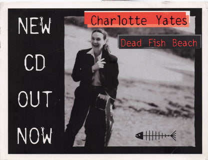 Charlotte Yates New Zealand Pop Singer Dead Fish Beach Hand Signed Photo Card