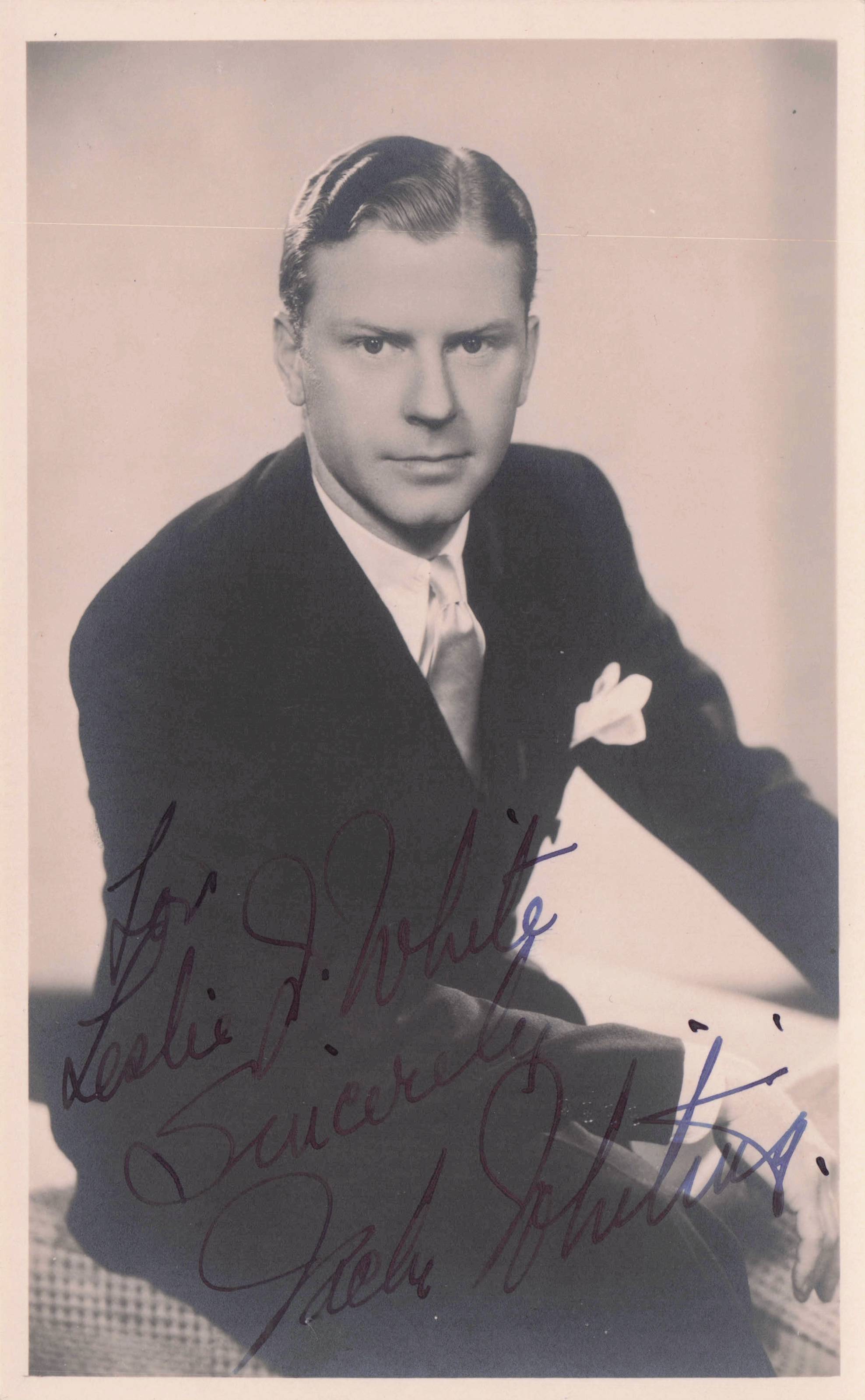 Jack Whiting Jazz Musician Old Musical Films Hand Signed Vintage 1930s Photo