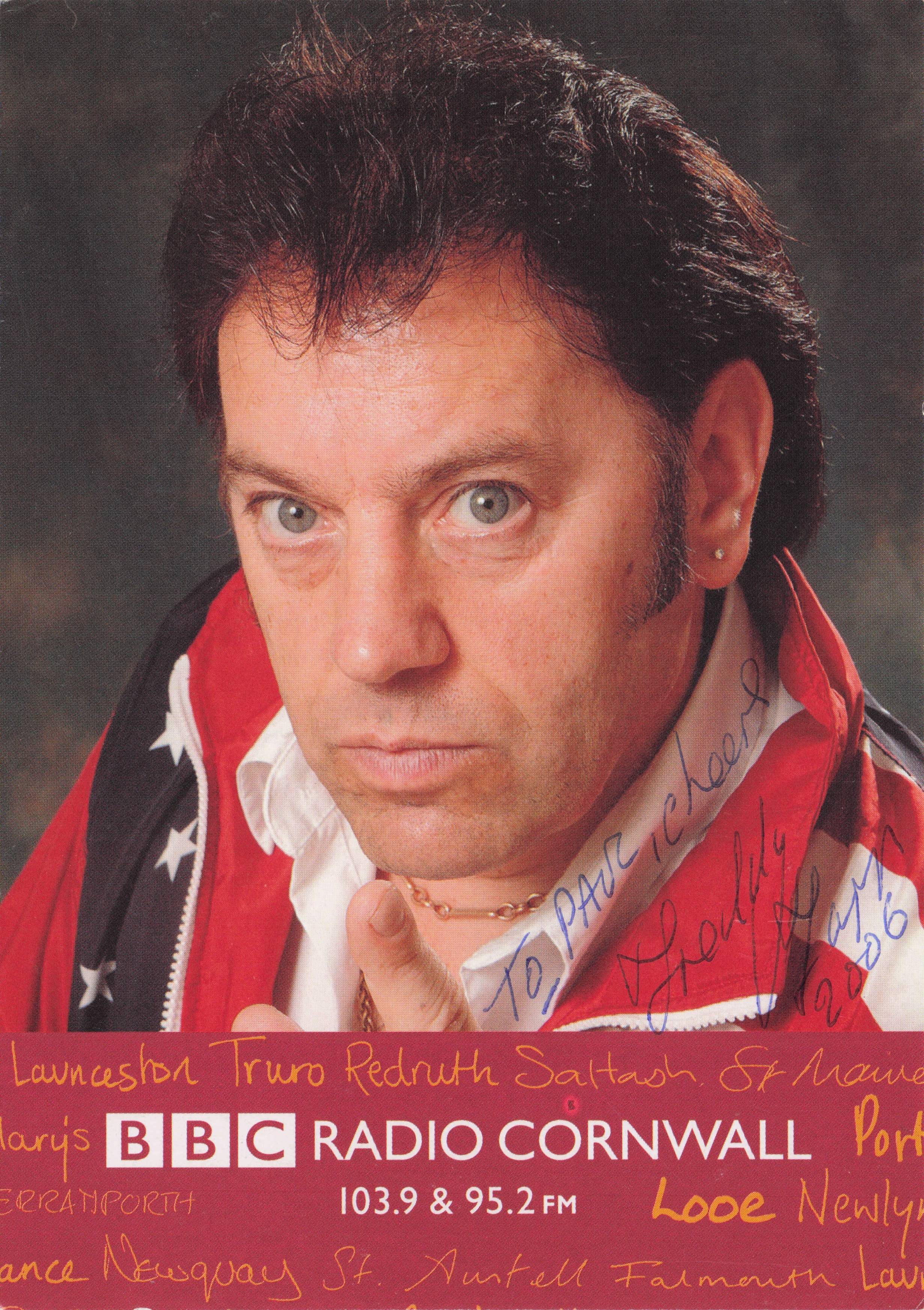 Freddy Zapp BBC Radio Cornwall DJ Vintage Hand Signed Cast Card Photo