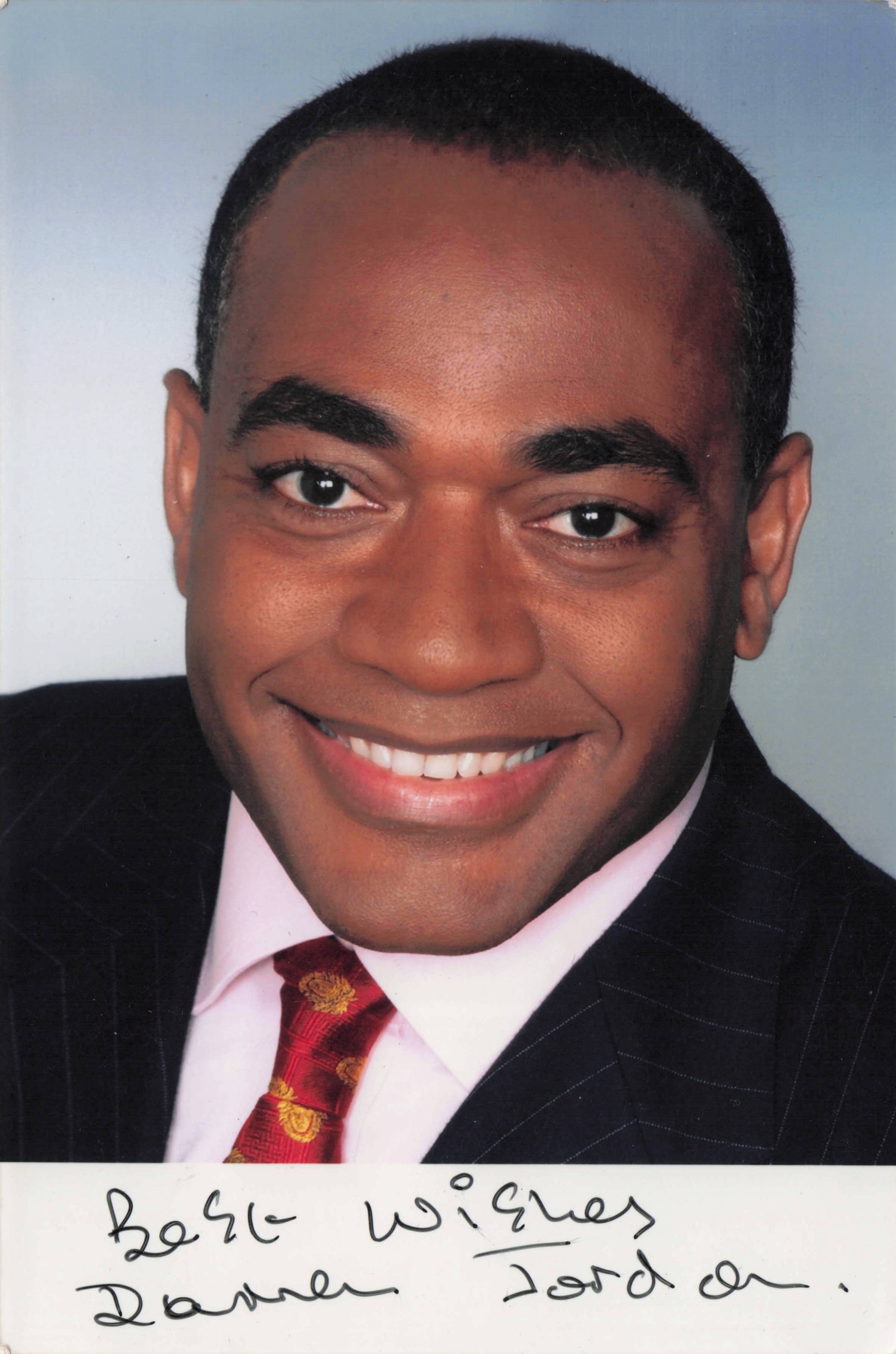 Darren Jordon BBC News Al Jazeera Journalist Vintage Hand Signed Photo