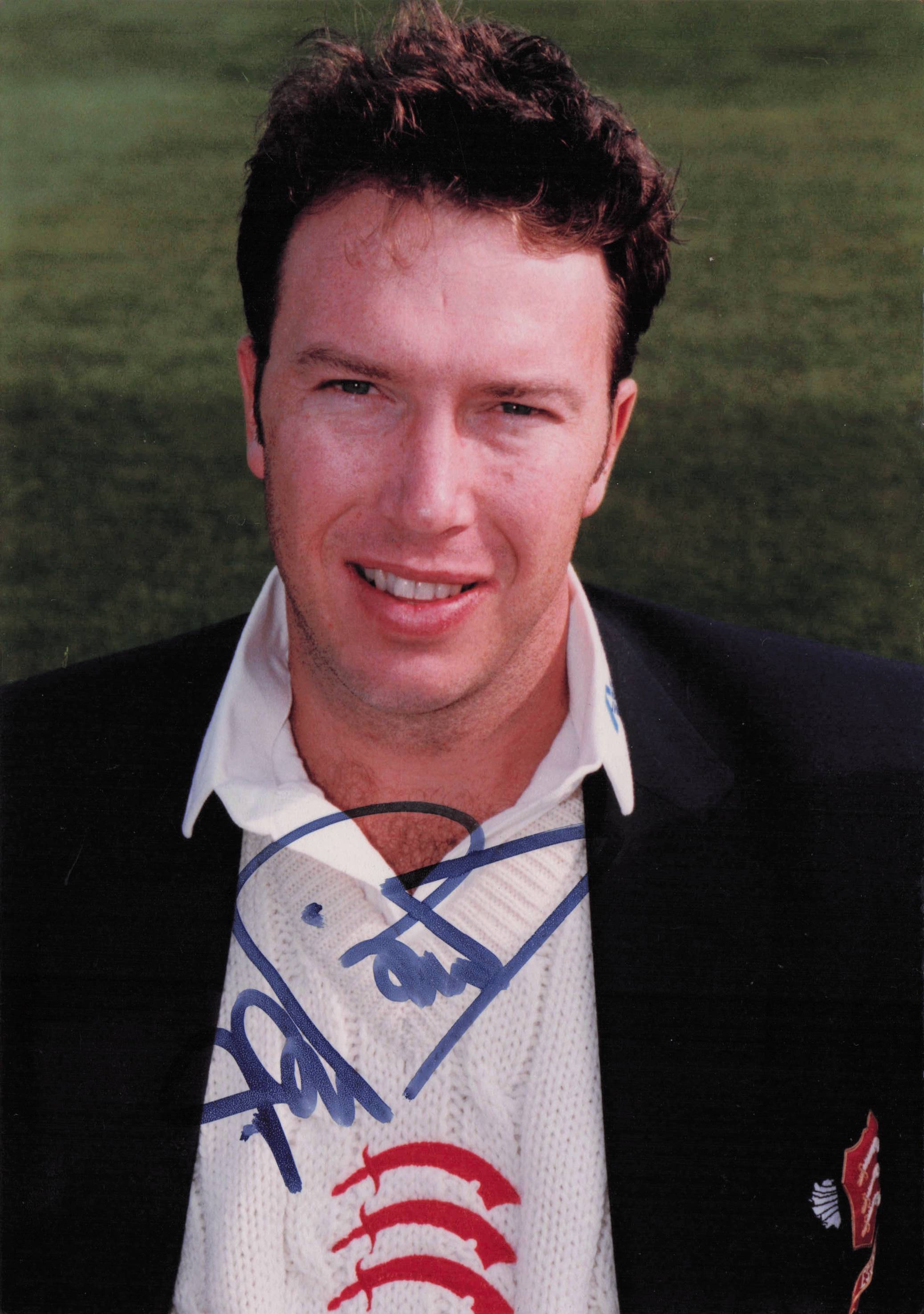Derek Pringle Essex & England Cricket International Hand Signed Photo