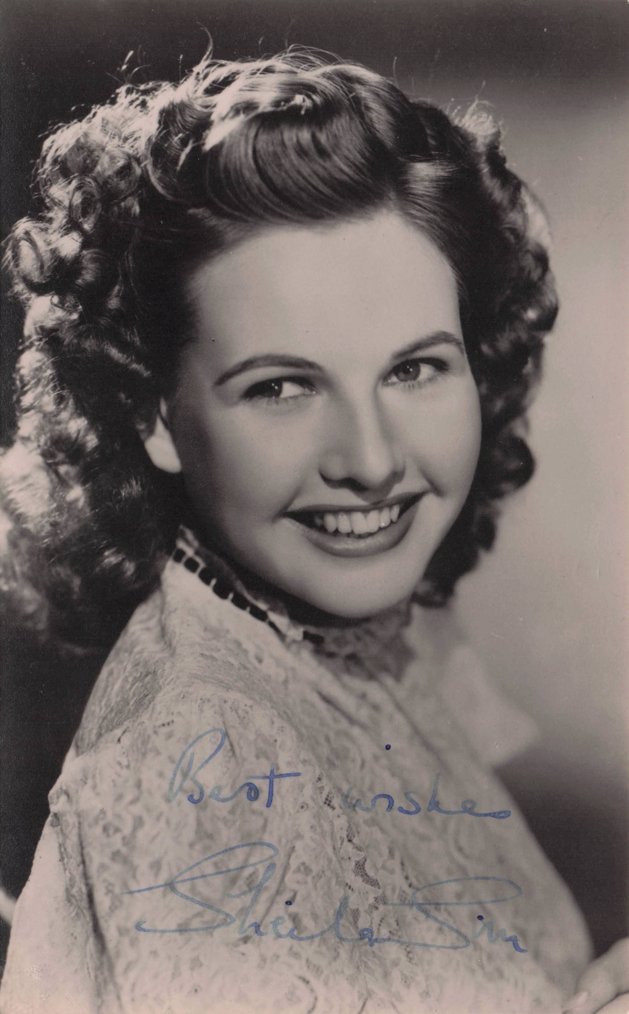 Sheila Sim of Richard Attenborough Autograph Signed Antique Photo