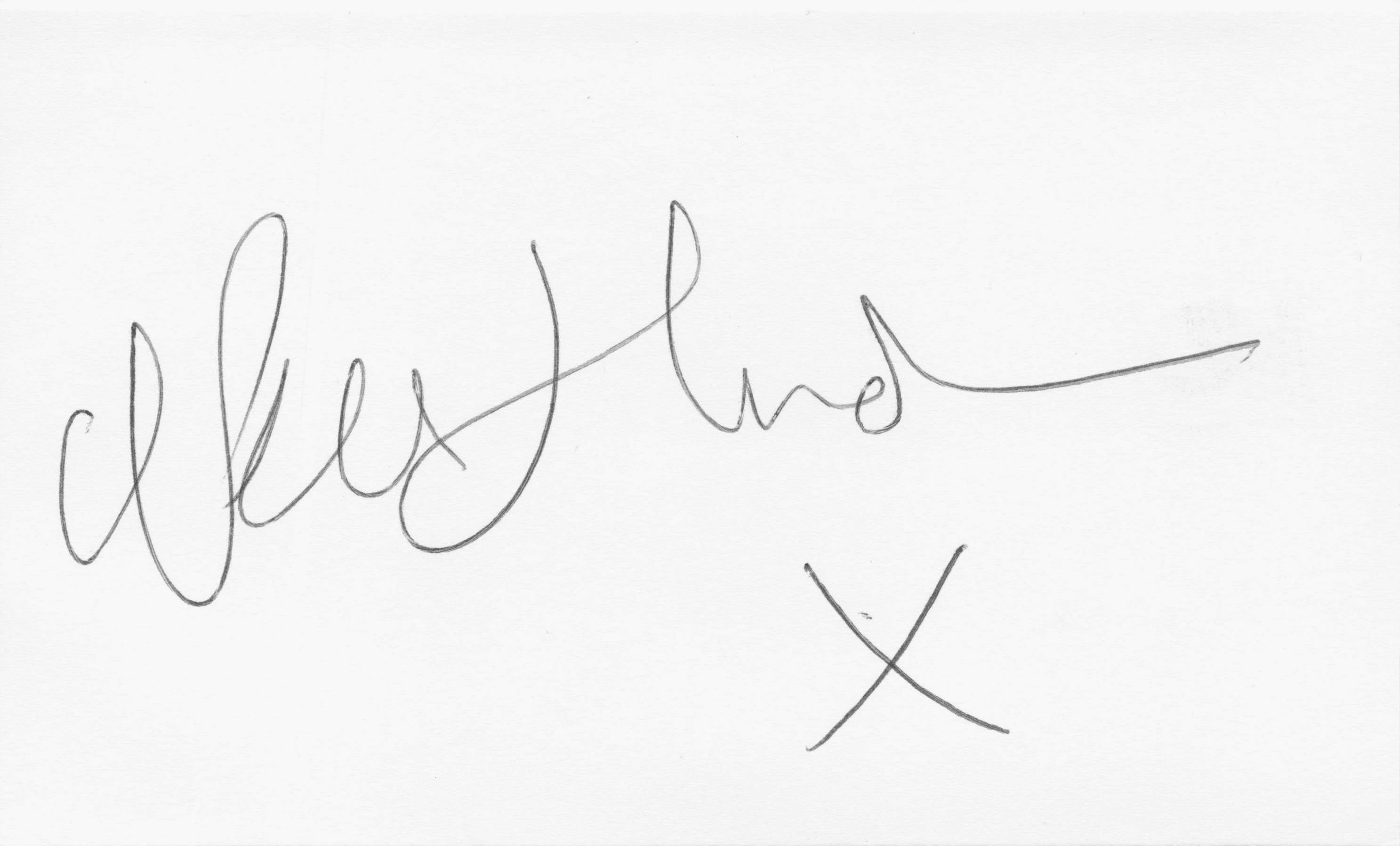 Nell Hudson Outlander Texas Chainsaw Massacre Hand Signed Card & LETTER