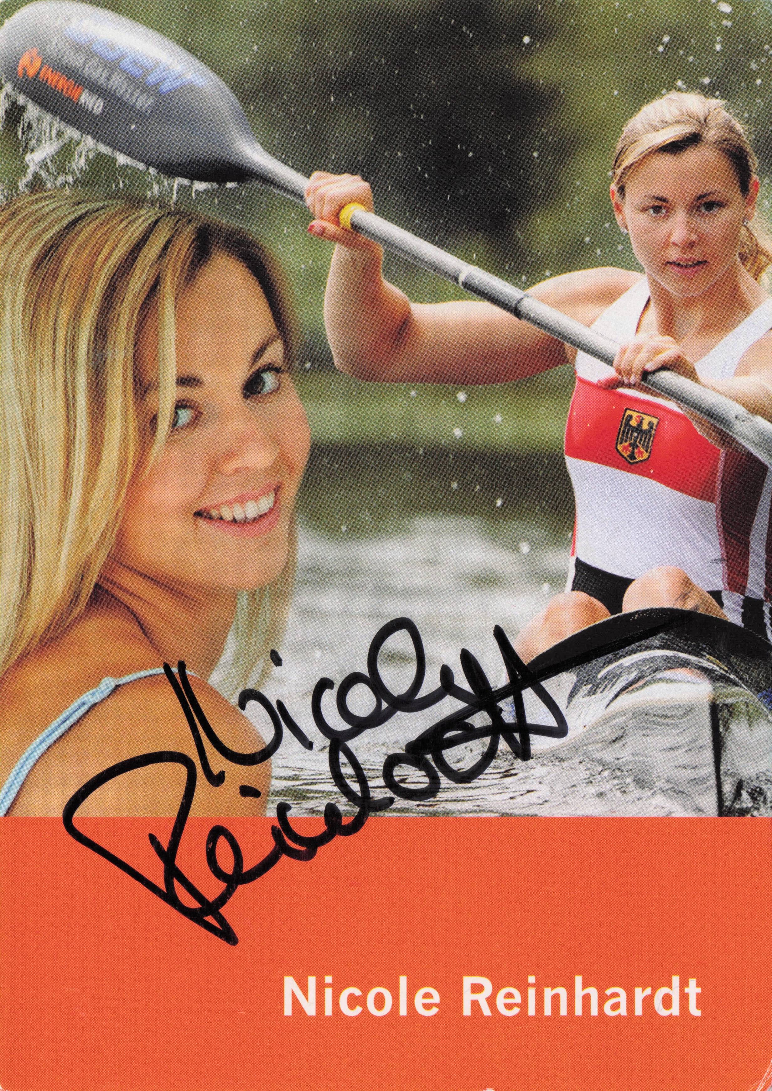 Nicole Reinhardt German Canoe Olympic Games Champion Hand Signed Photo
