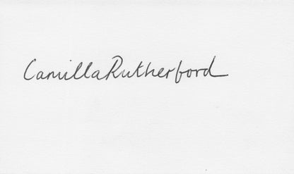 Camilla Rutherford Gosford Park Rome Model Hand Signed Letter & Autograph Card