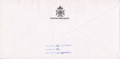 The Royal Green Jackets MK Dewar Rifle Brigade Military LTD 50 Hand Signed FDC