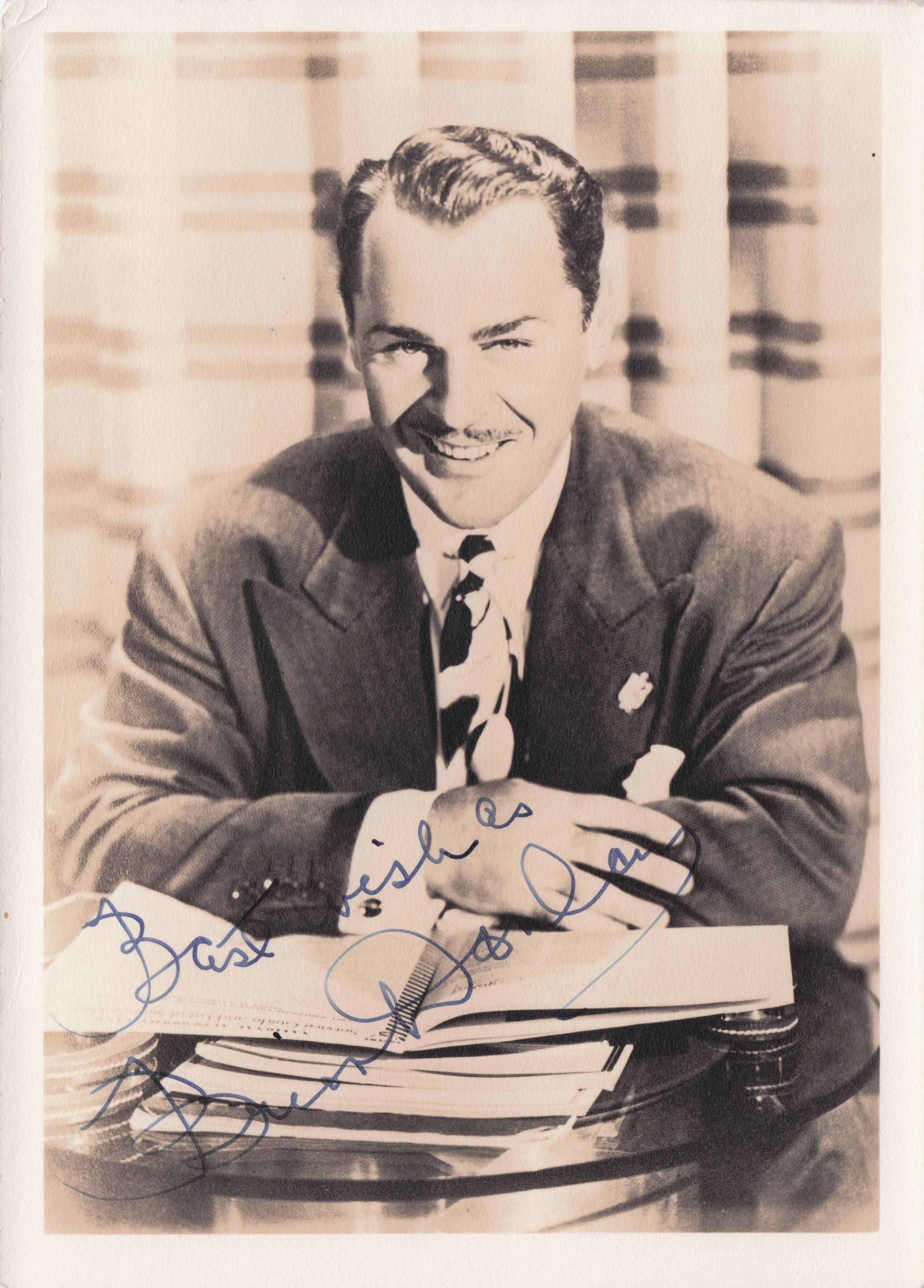 Brian Donlevy 1950s Film Actor The Quatermass Xperiment Hand Signed Photo