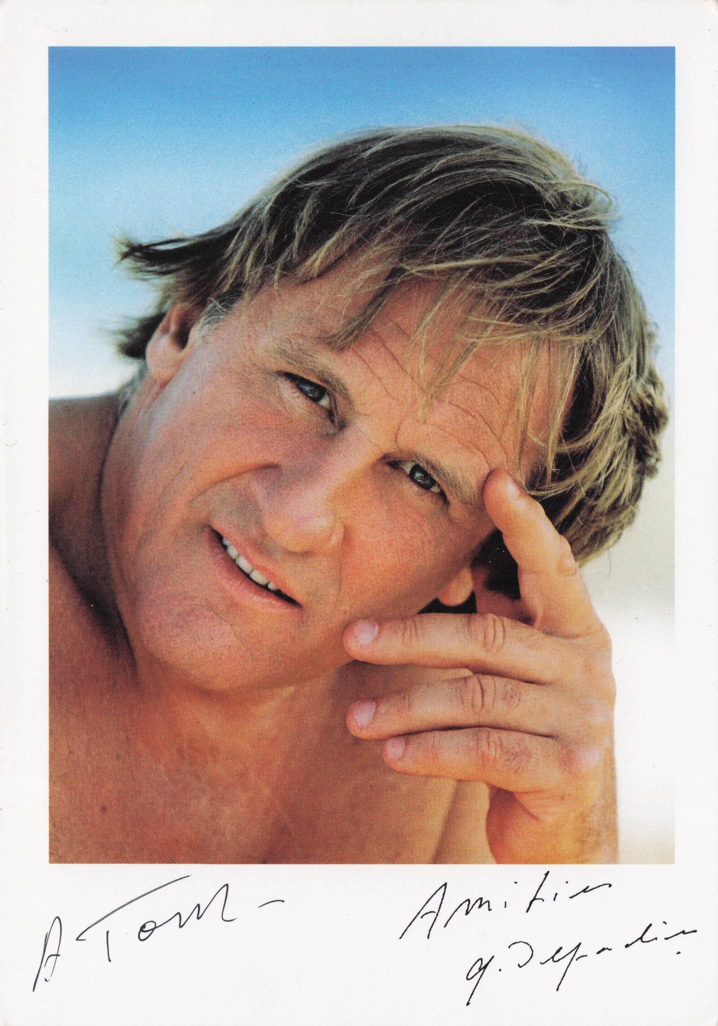 Gerard Depardieu Asterix & Obelix Cyrano De Bergerac Hand Signed Photo